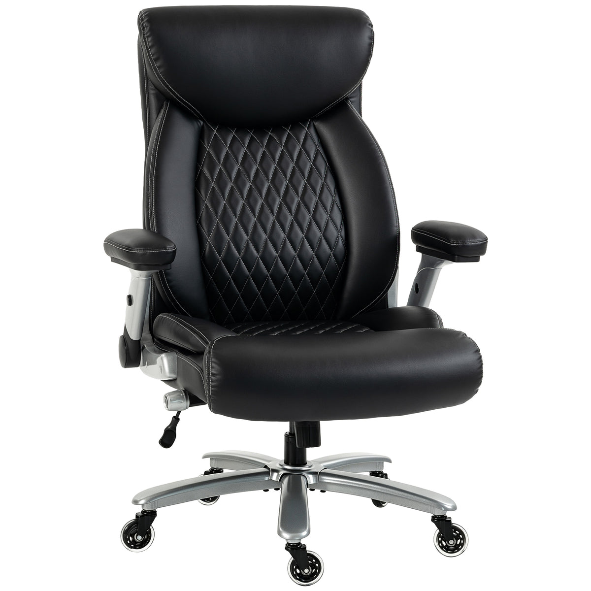 Ergonomic Office Chair with Inflatable Lumbar Support, 600 lbs, Heavy Duty Desk Chair, BIFMA, Flip-Up Arms