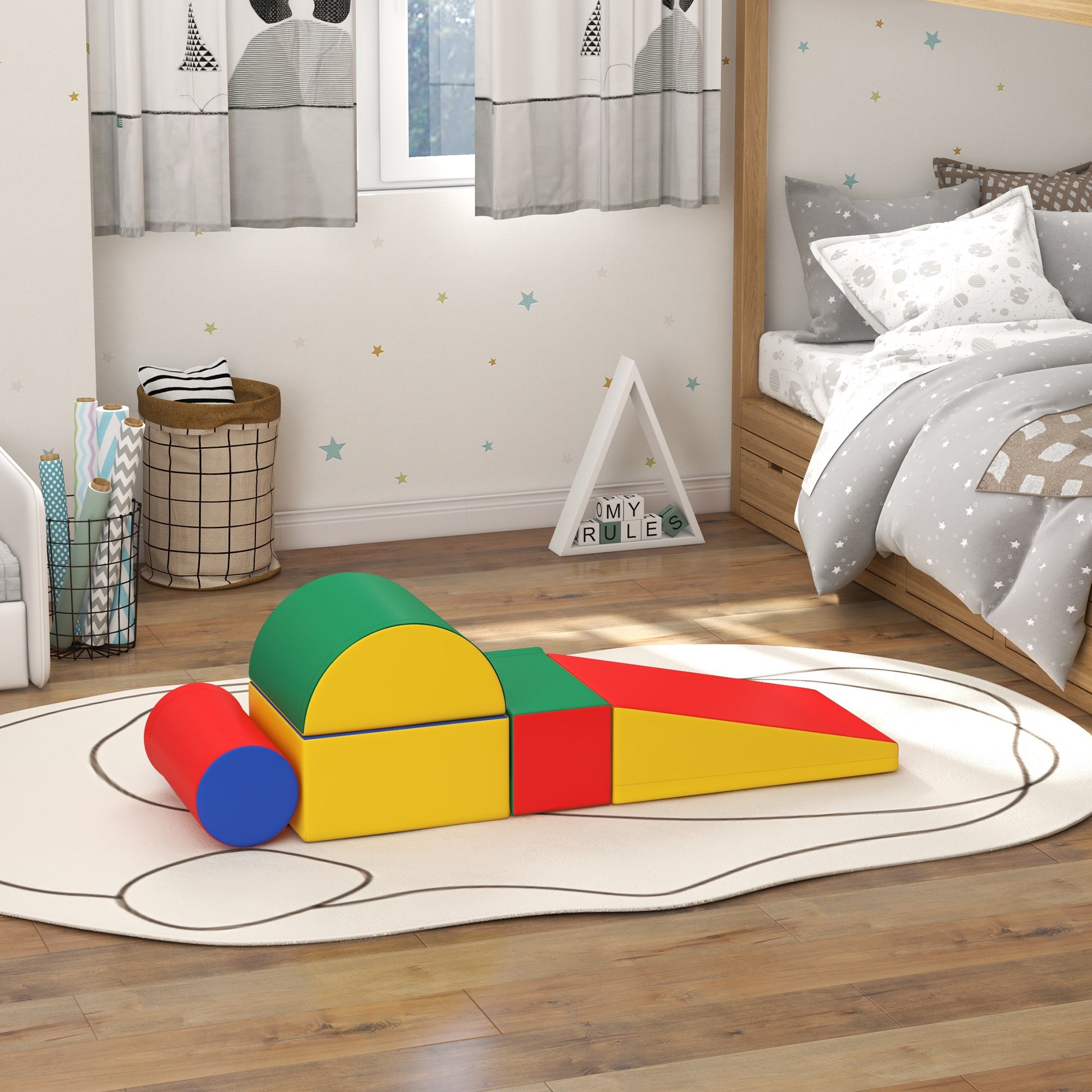 5 Piece Climb and Crawl Activity Play Set, Assorted