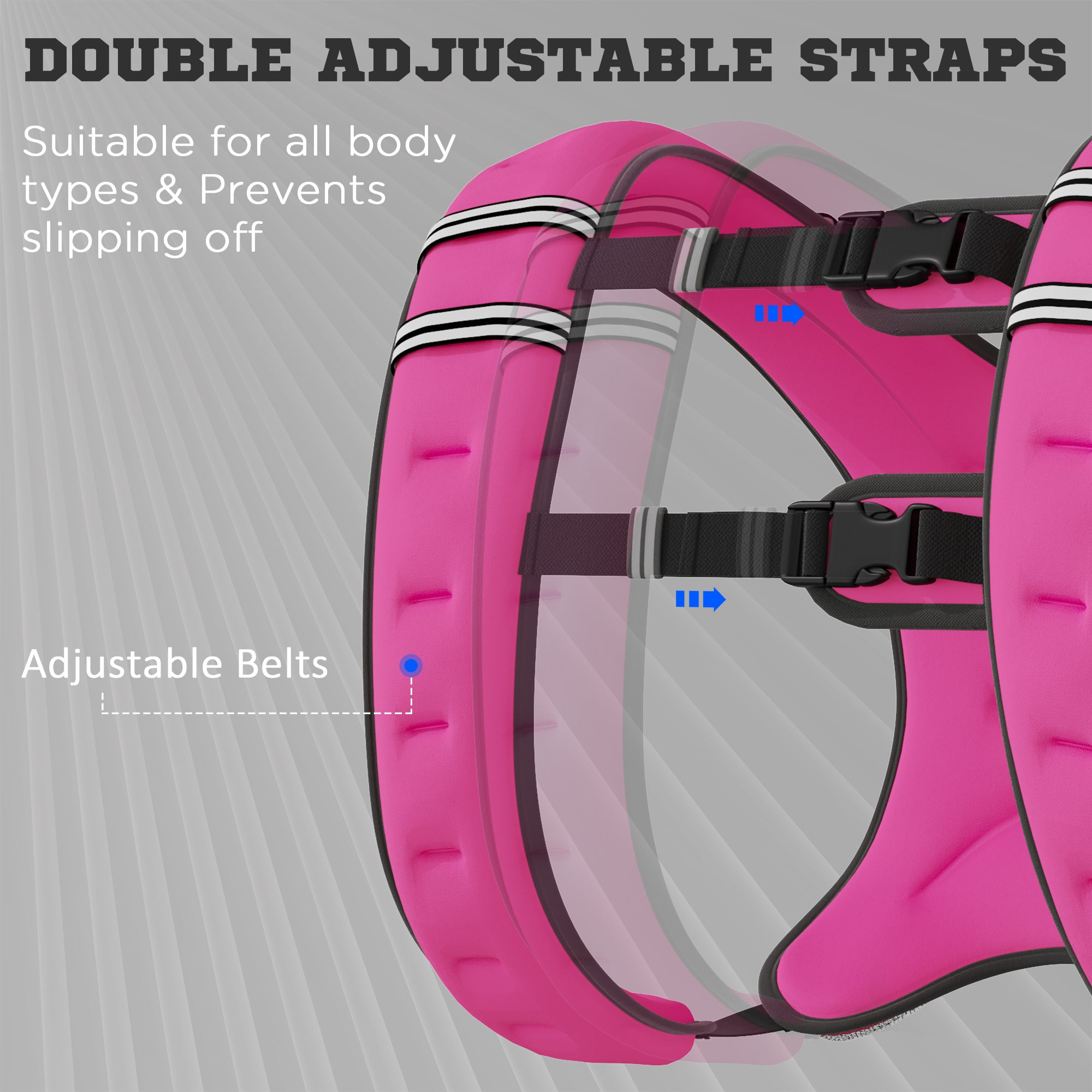 Body Weighted Vest with Pocket, Soft Skin-Friendly Weighted Workout Vest, Adjustable Weighted Running Equipment, 17.6 lbs., Pink