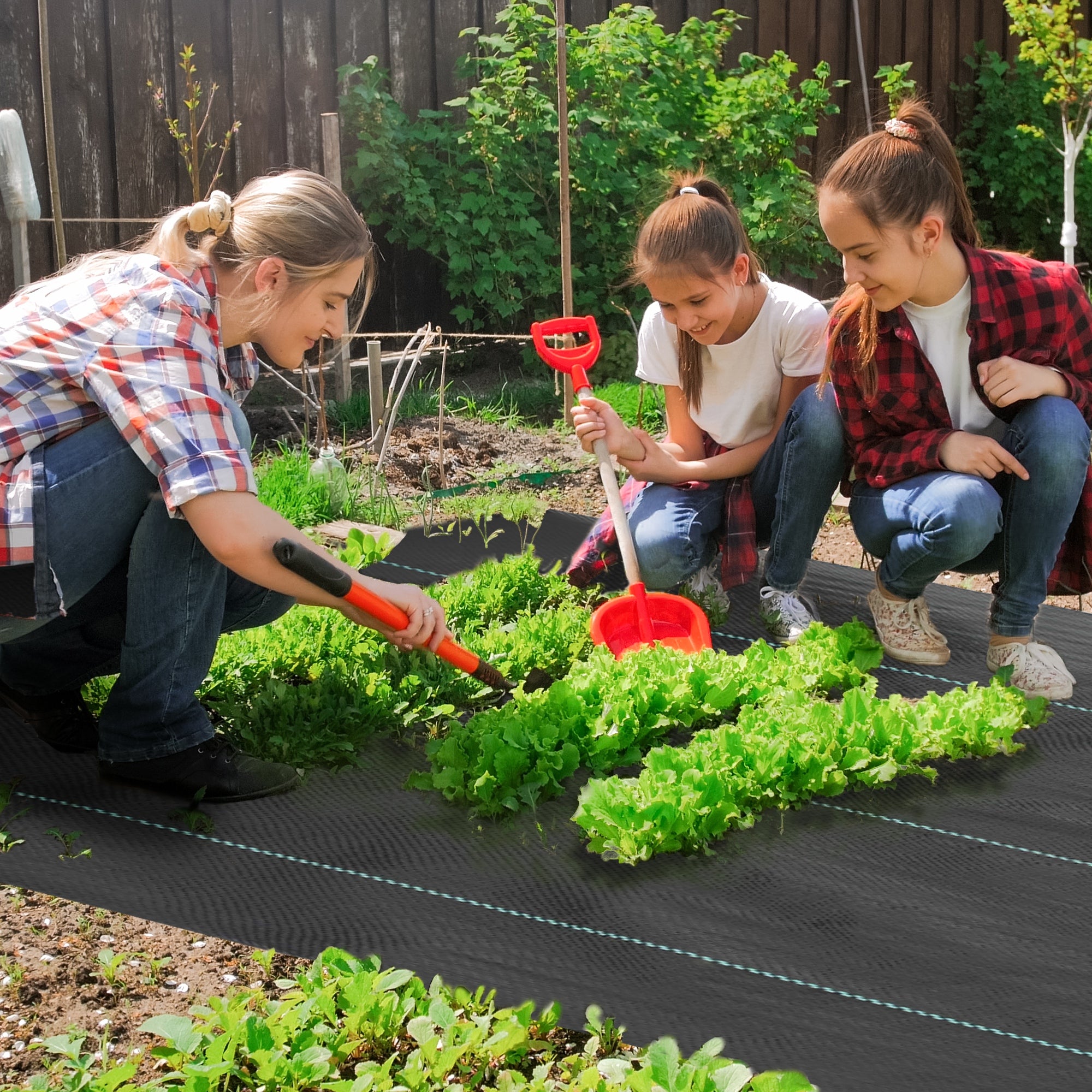 6FT x 300FT Weed Barrier Landscape Fabric, 5oz Heavy Duty Woven Weed Control Fabric for Landscaping - Black - Image 2