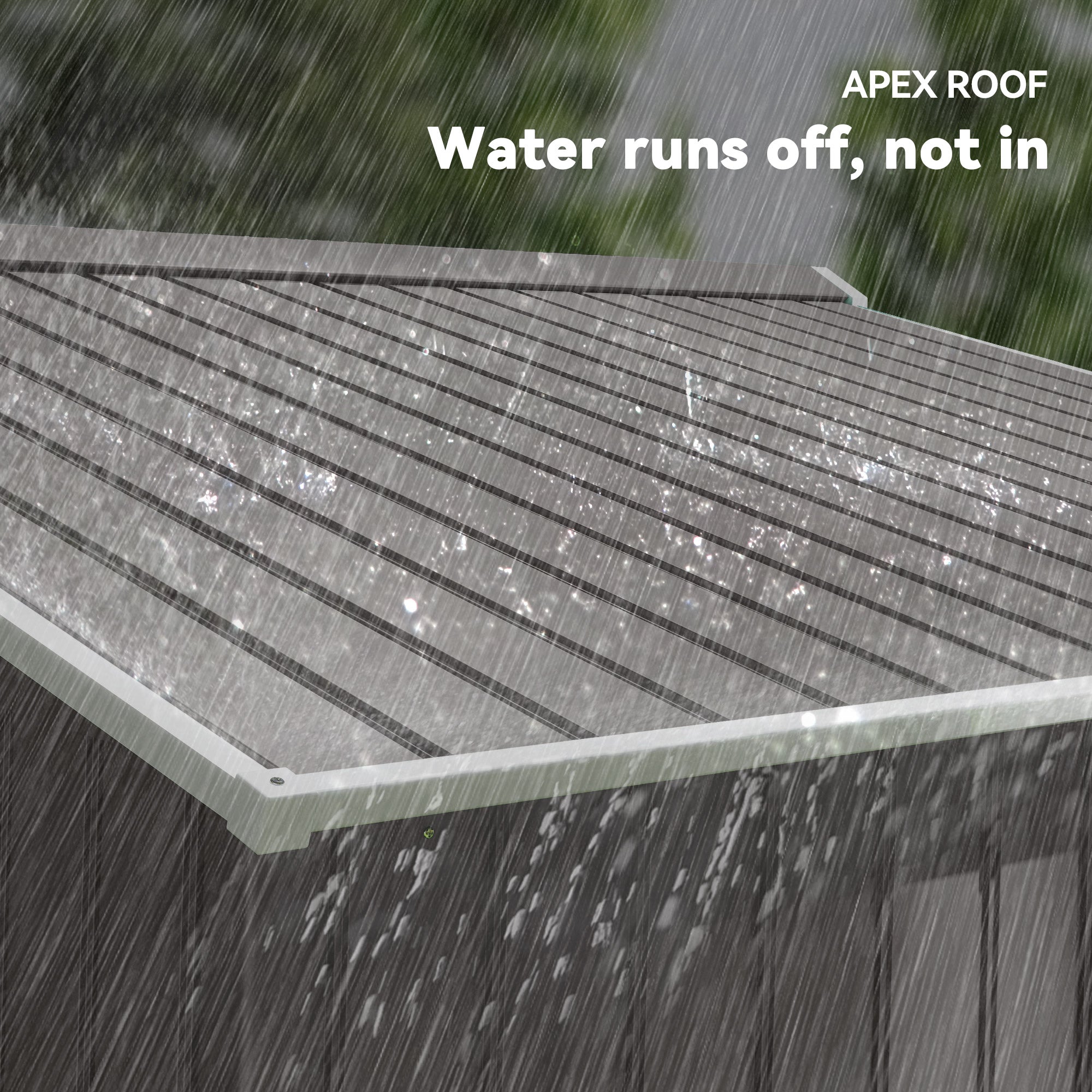 9' x 6' Outdoor Storage Shed, Garden Tool Metal Shed with Foundation Kit, Light Gray - Light Gray - Image 7