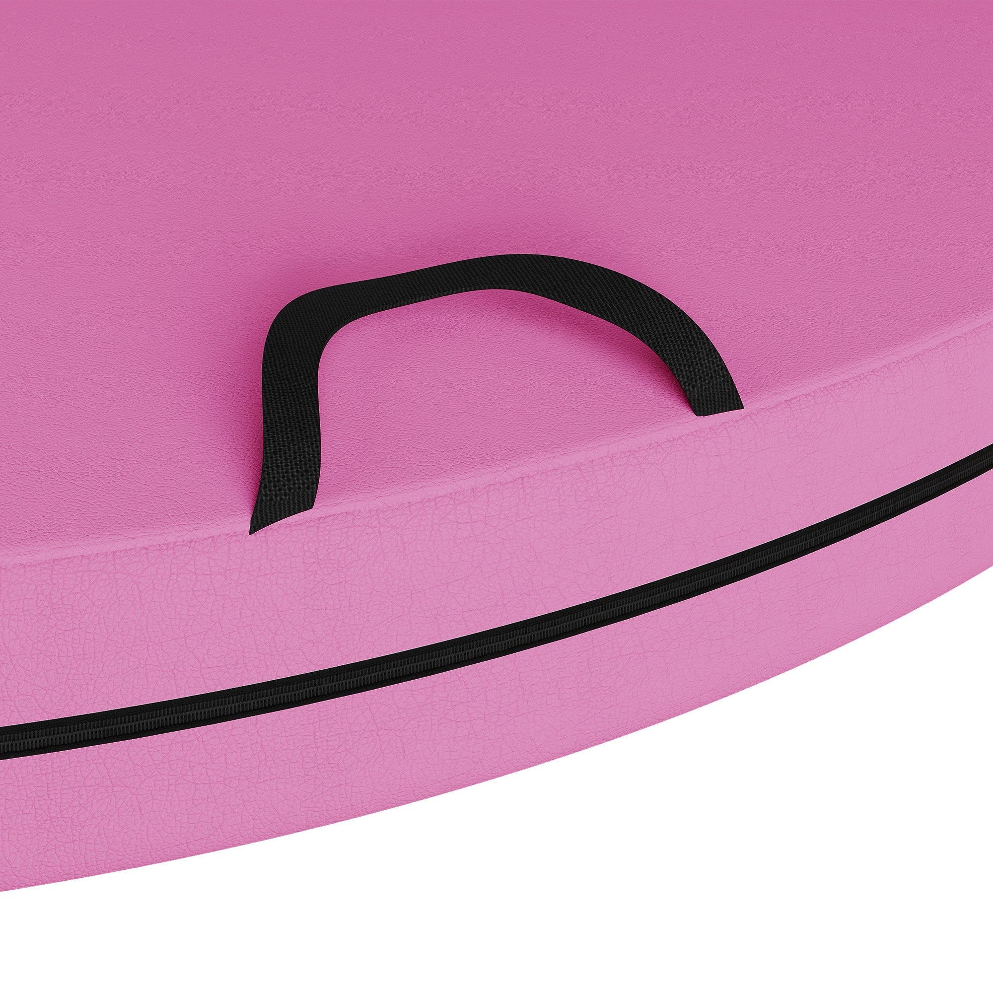 Foldable Crash Mat, Pole Padding with Carrying Handles and EPE Foam for Dance Training and Exercise, Pink