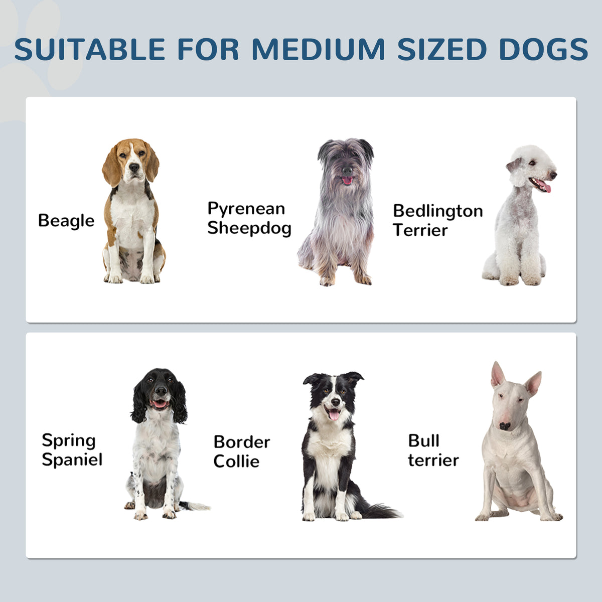 Pet Feeding Station, Dog Food Storage Cabinet w/ Raised Dog Bowls, Adjustable Panel, Hooks for Medium Dogs, White