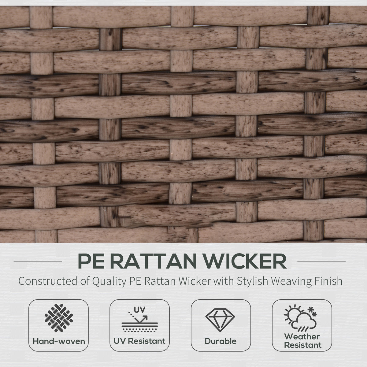 Modern Rattan Patio Furniture Set, 7-Piece Outdoor Wicker Sofa Set with Cushions for Home & Family Gatherings, Gray