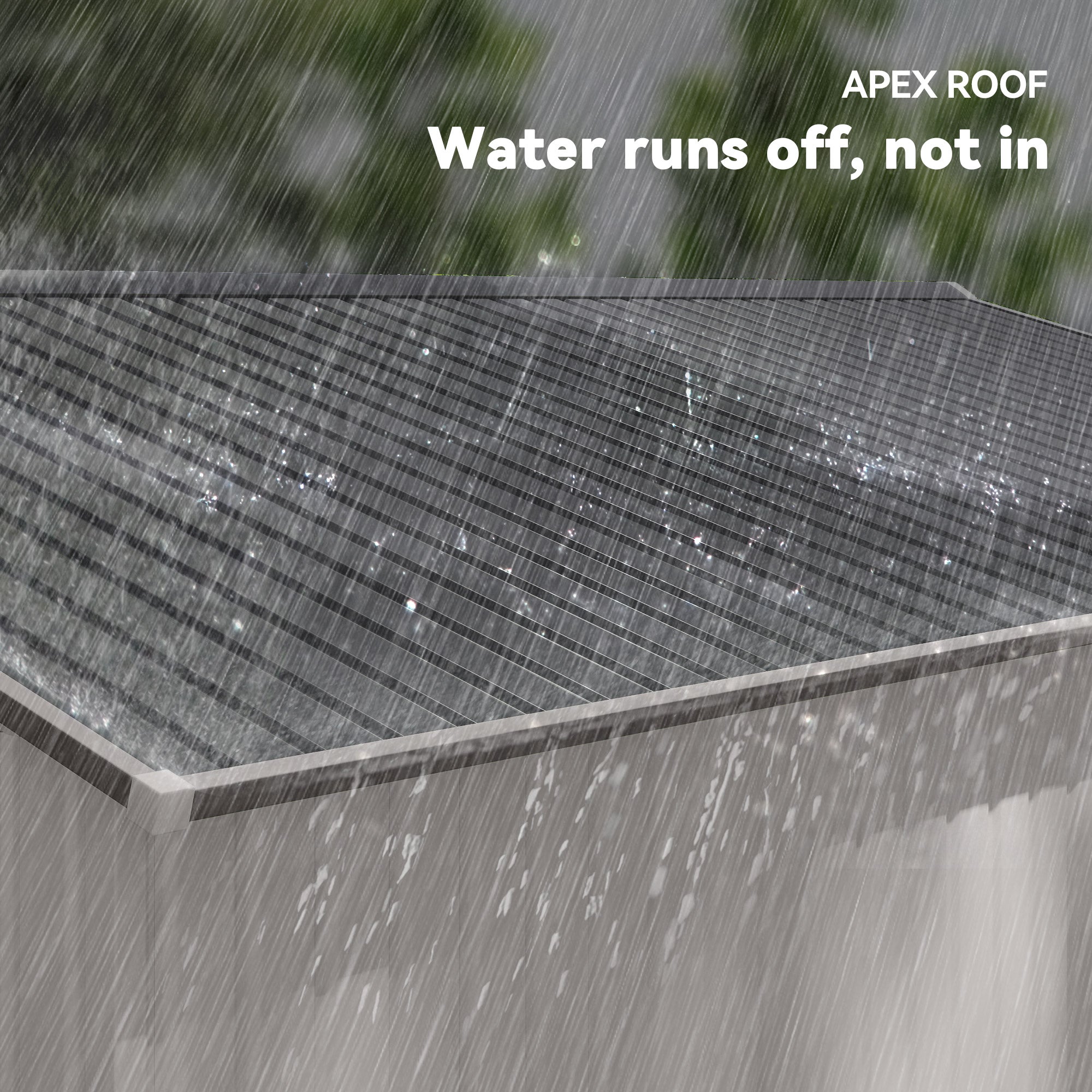 11' x 9' Metal Storage Shed Garden Tool House with Double Sliding Doors, 4 Air Vents for Backyard, Patio, Silver - Silver - Image 7