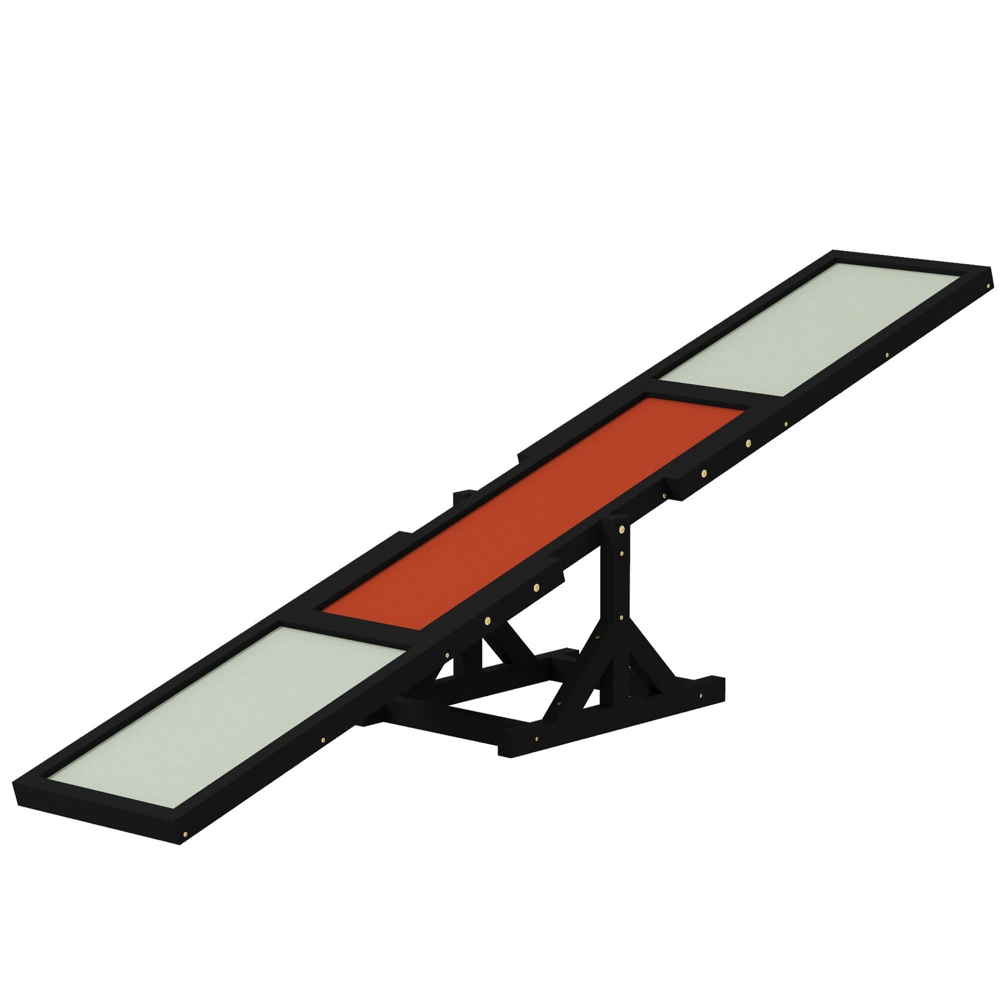 Wooden Dog Agility Seesaw for Training and Exercise, Black - Black