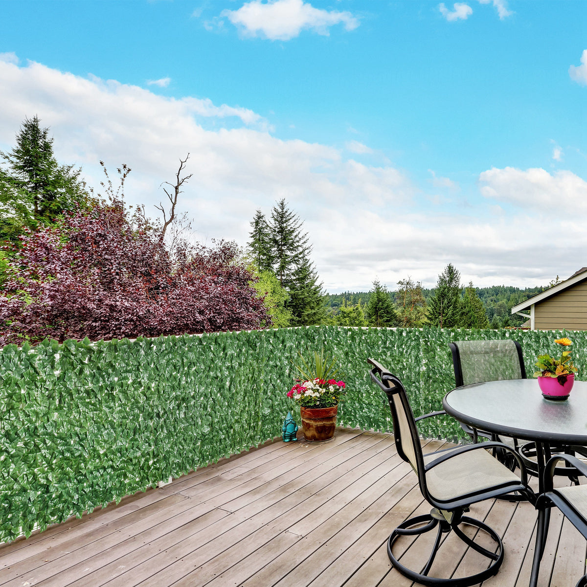Grass Wall Panels, 118" x 39" Artificial Grass Wall Decor,Greenery Backdrop Panels Wall for Outdoor, Indoor, Garden, Fence, Backyard, Dark Green