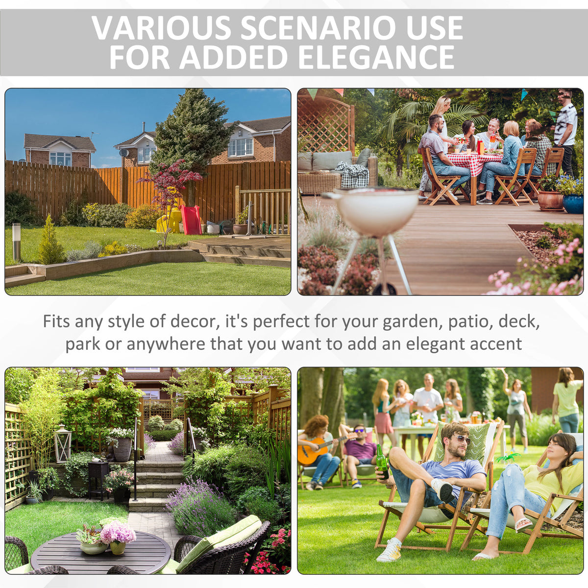 14" x 17" Ceramic Garden Stool with Double-Coin Knotted Ring Design & Strong Glazed Material, Decorative Outdoor Stool, Home Collection, White