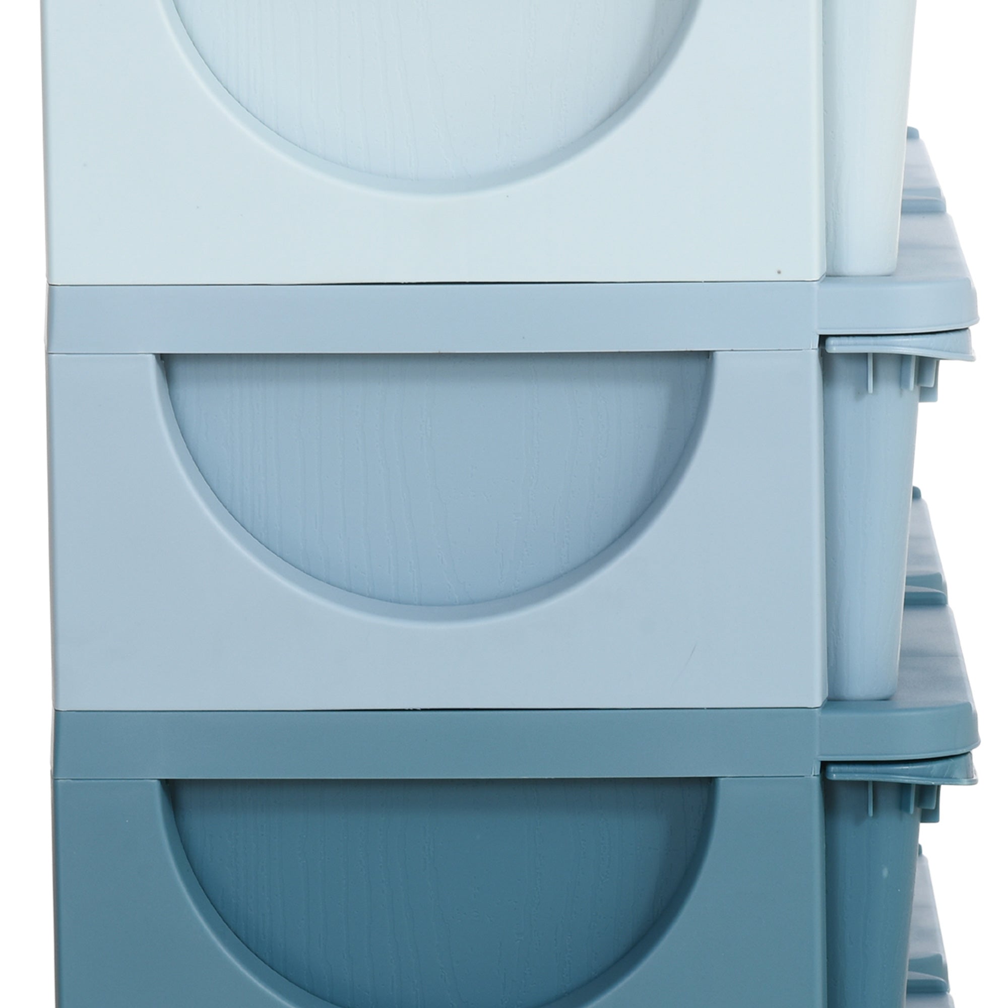 3 Tier Kids Storage Unit, Toy Organizers and Storage with 6 Drawer Chest for Kids Bedroom Nursery Kindergarten Living Room for Boys Girls Toddlers, Blue
