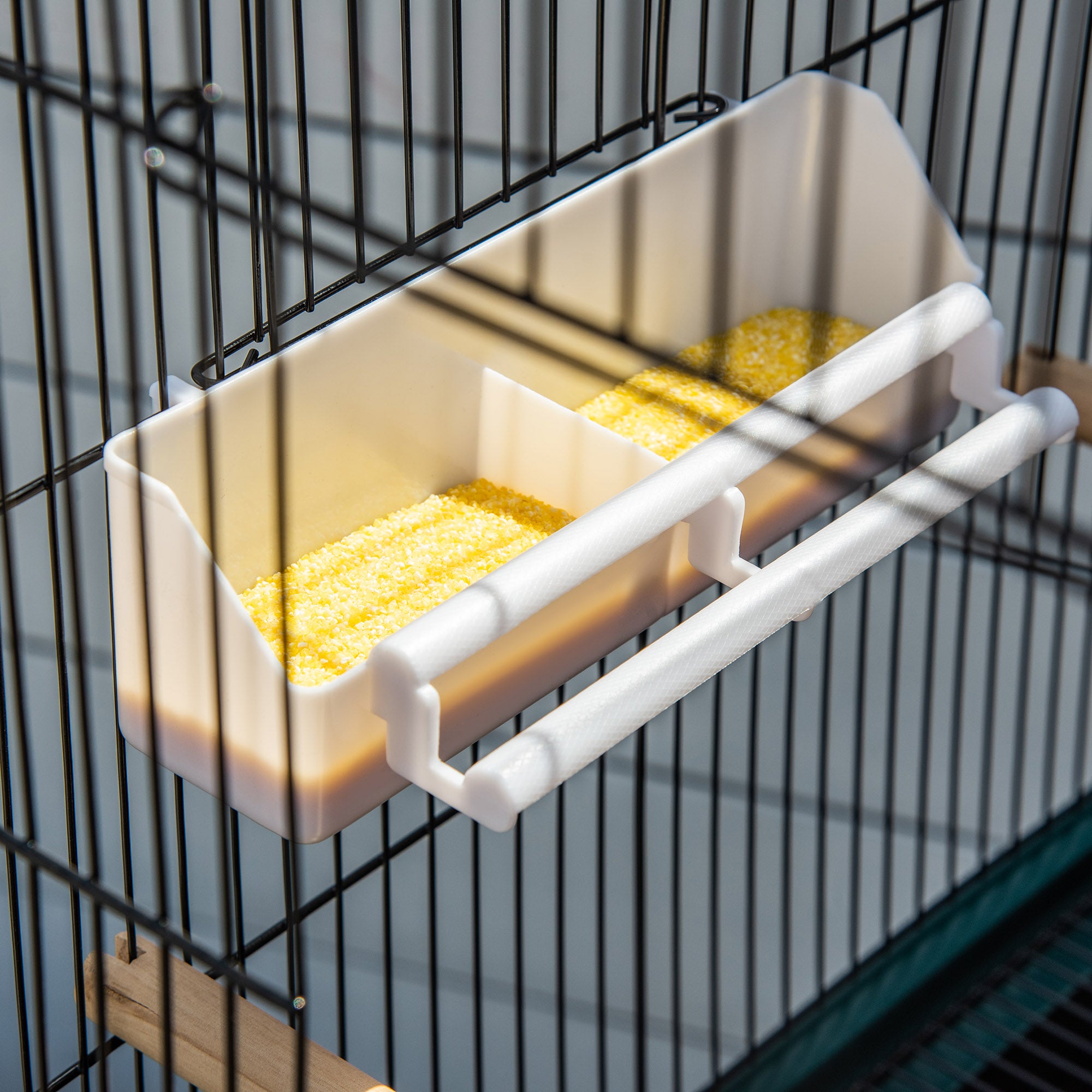 Large Bird Cage with 1.7 ft. Width for Wingspan, Bird Aviary Indoor with Multi-Door Design, Fit for a Canary, Finch, Conure, 55", Green - Green - Image 8