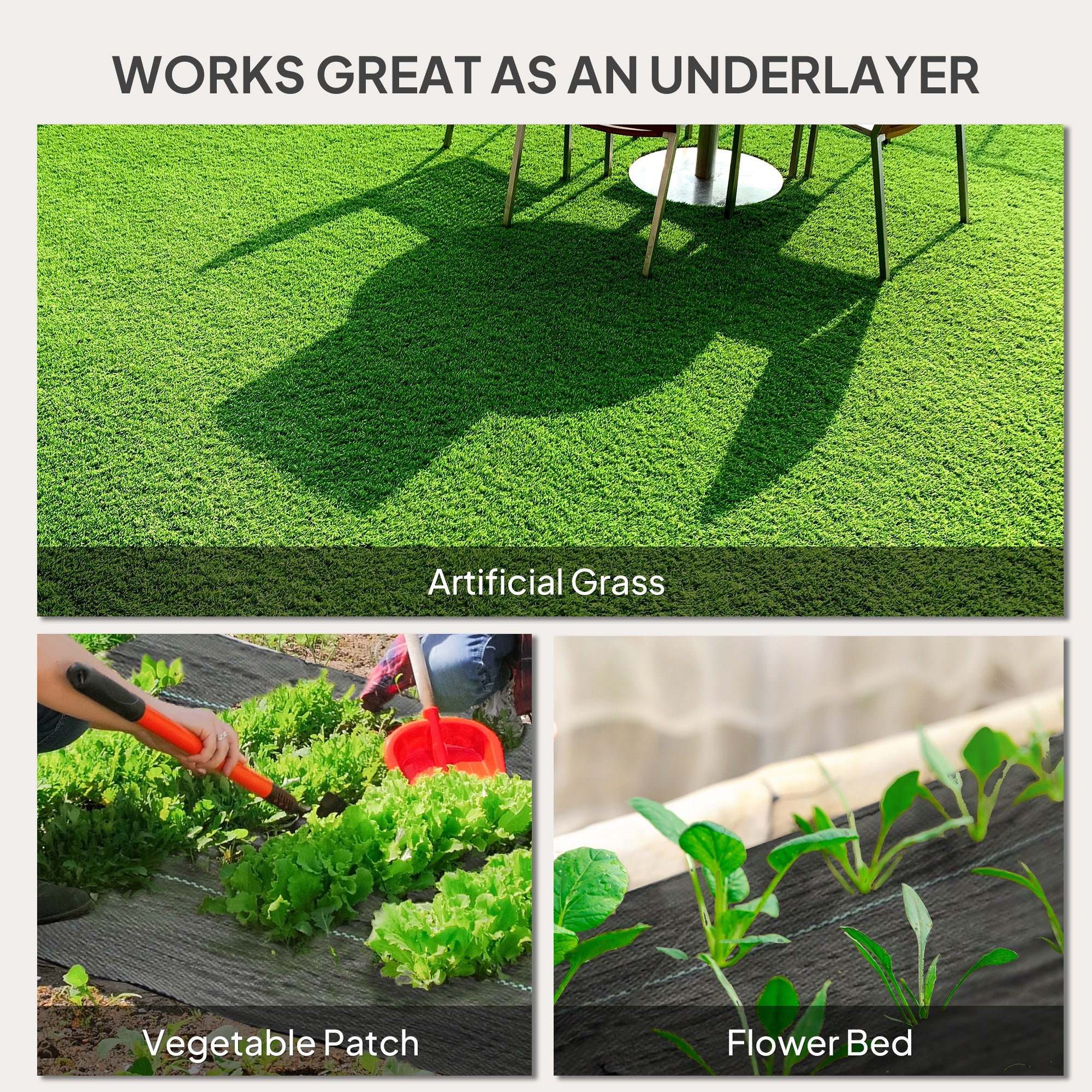 4FT x 300FT Weed Barrier Landscape Fabric, 5oz Heavy Duty Woven Weed Control Fabric for Landscaping - Black - Image 7