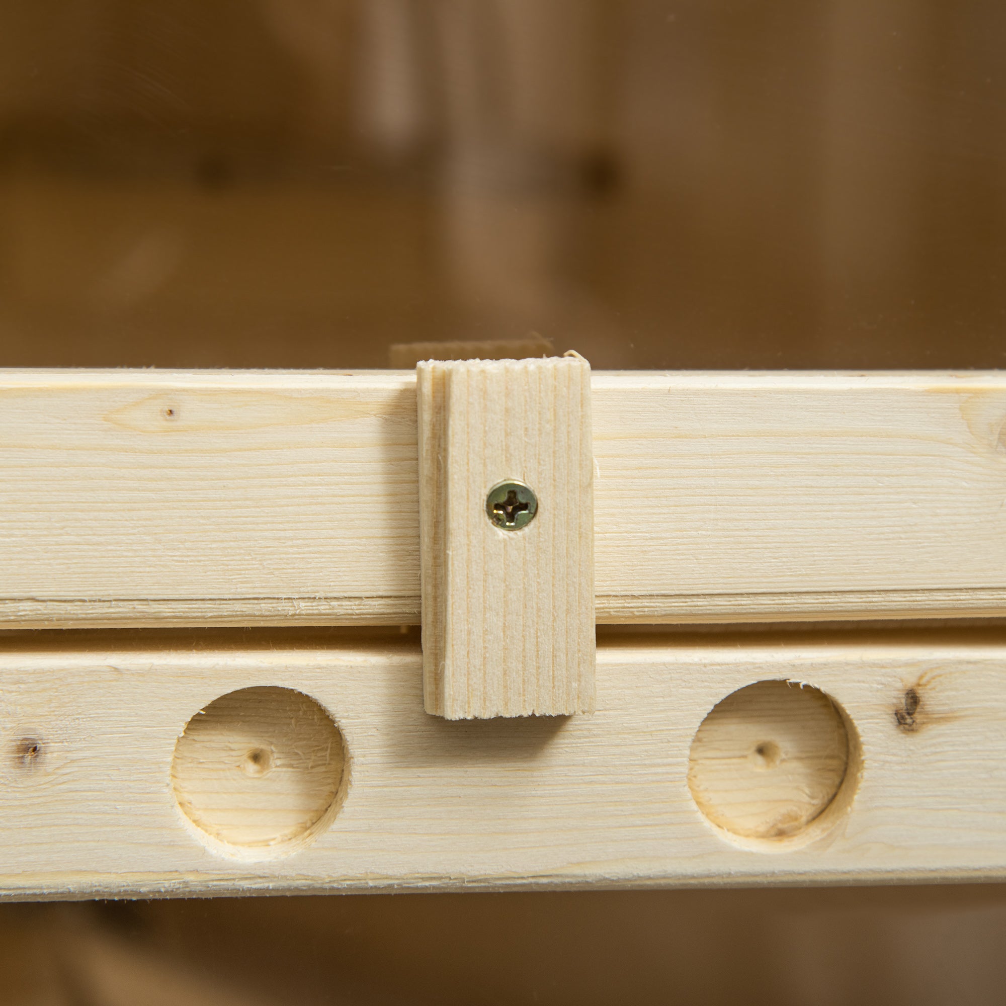 5-Tier Wooden Hamster Cage Mice Habitat Rat Habitat with Openable Top, Front Door and Storage Shelf - Natural Wood - Image 7