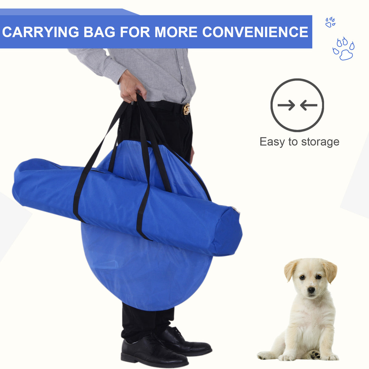 Backyard Competitive Dog Agility Training Kit Obstacle Course Equipment - Blue - Image 7