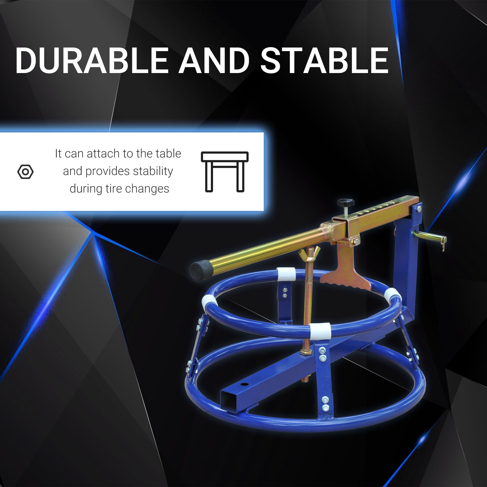 Motorcycle Tire Changer Stand with Adjustable Bead Breaker, Fit for 16-22in Tyres