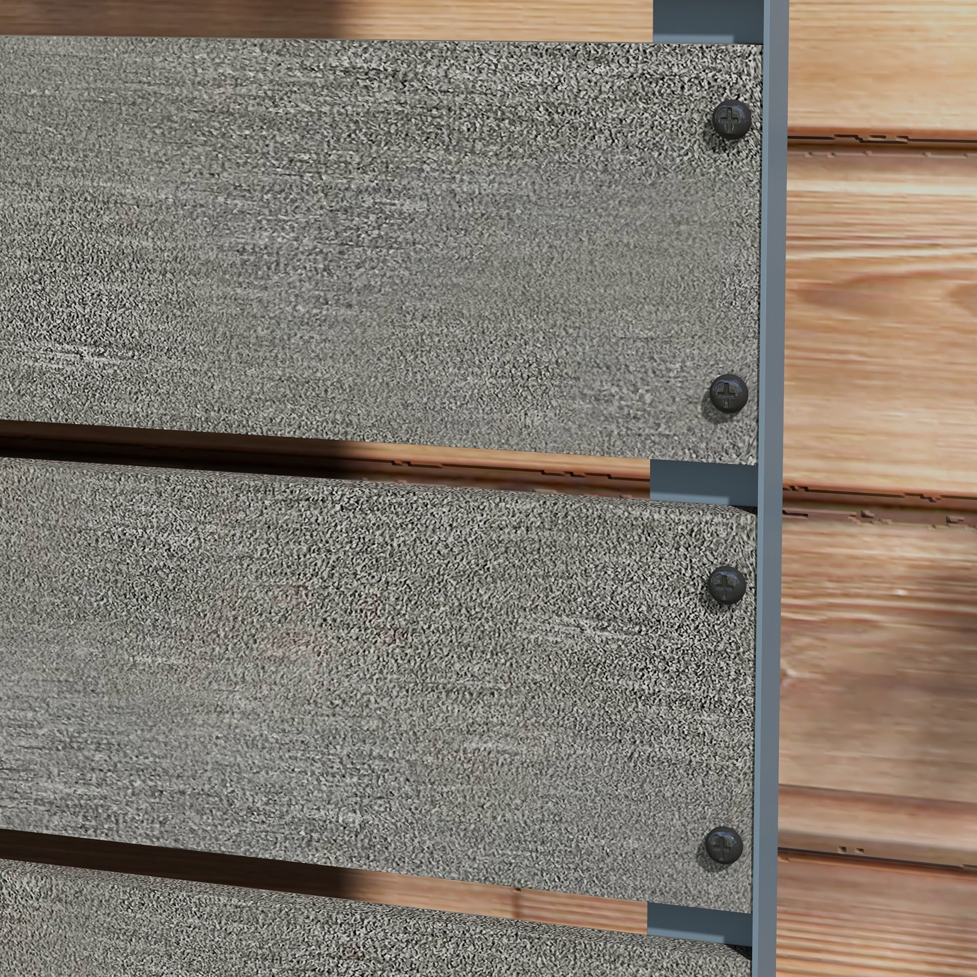 Trellis Planter for Climbing Plants, Raised Garden Bed with Trellis, Planter Box for Outdoor, 28.25" x 15" x 59", Gray - Gray - Image 8