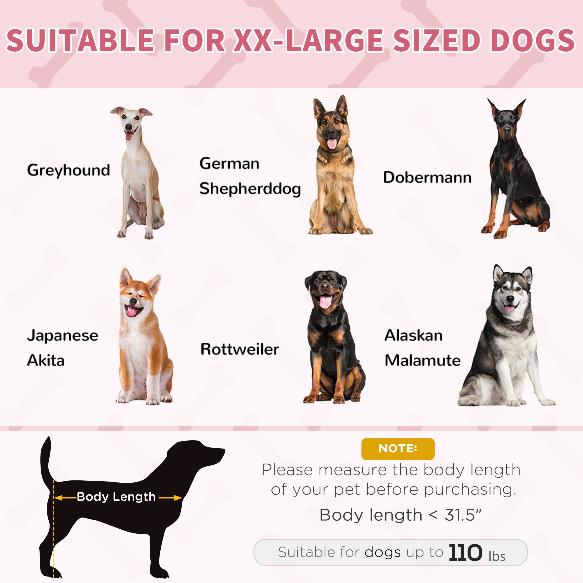 XL Elevated Dog Bed, Outdoor Raised Dog Bed, Portable Pet Cot w/Carry Bag Metal Frame Breathable Mesh Indoor and Outdoor Red - Red - Image 7