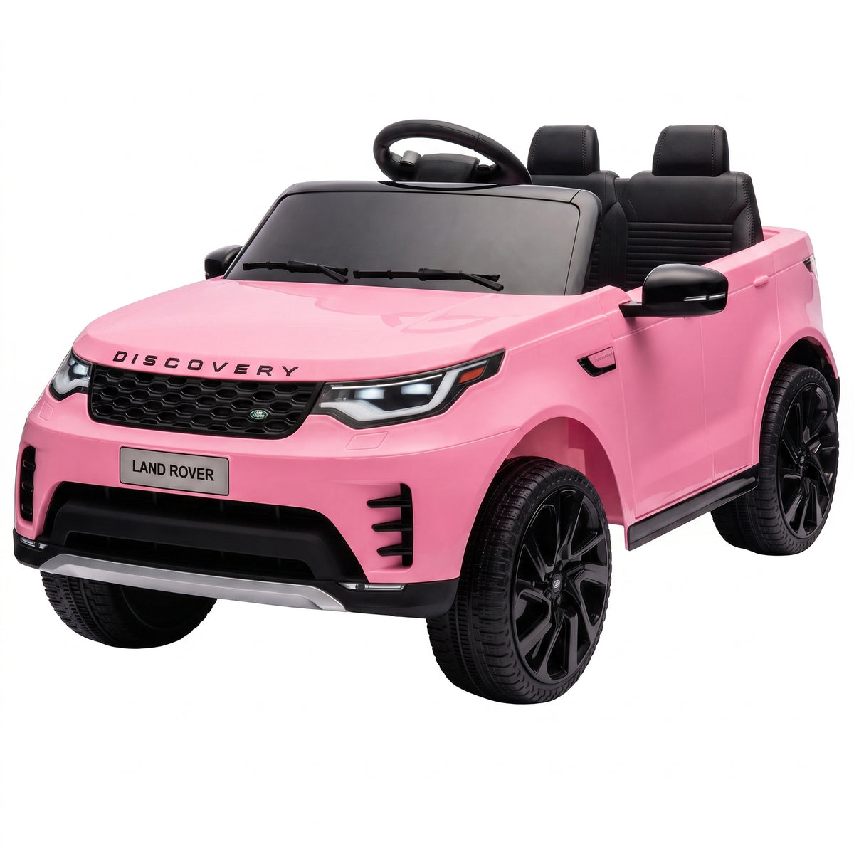 12V Electric Car for Kids, Licensed Land Rover Ride on Car with Parent Remote, Soft Start, 4 Wheel Suspension, Pink