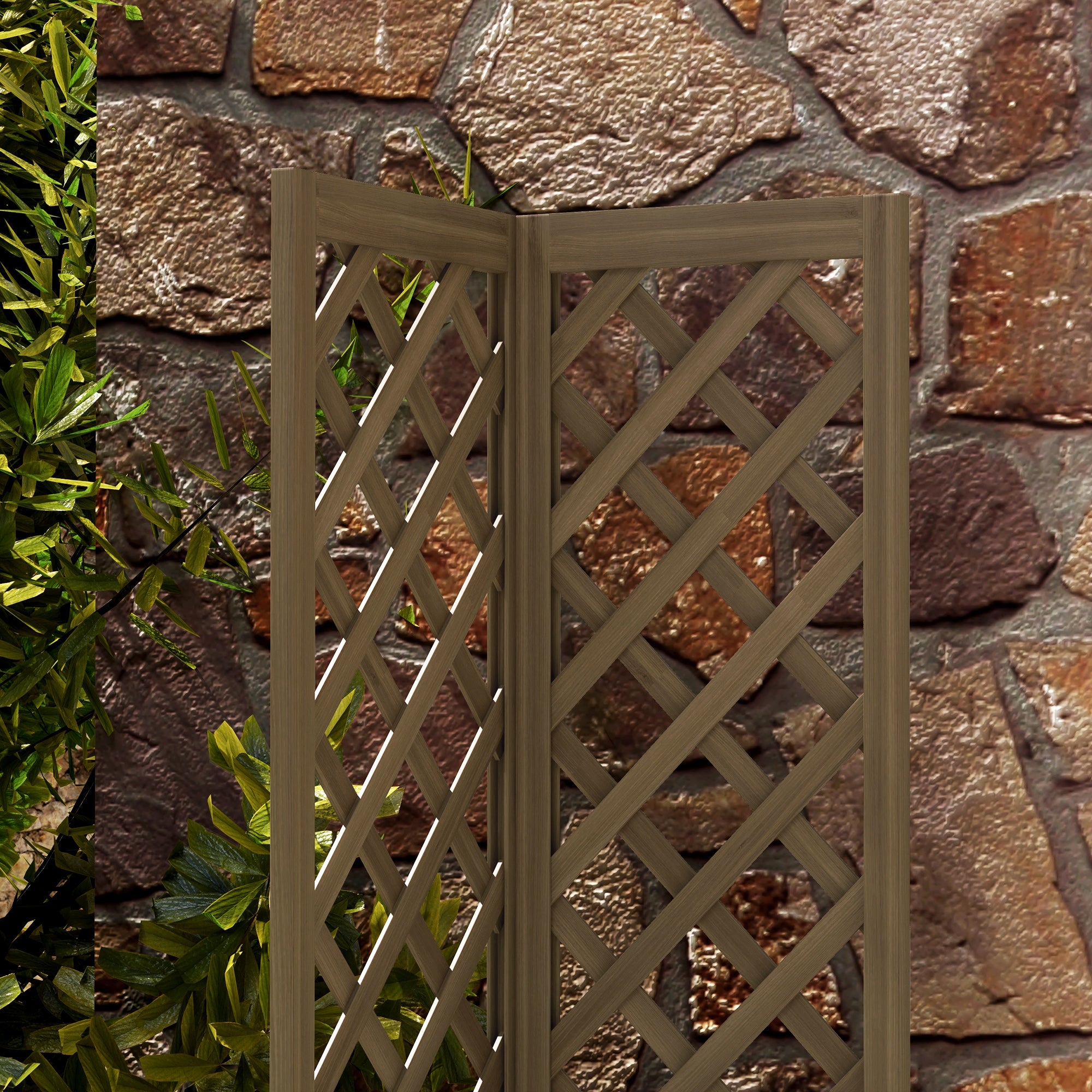 Wooden Raised Garden Bed, Planter with Trellis for Vine Climbing and Vegetables, Herbs and Flowers Growing, Carbonized - Carbonized - Image 8