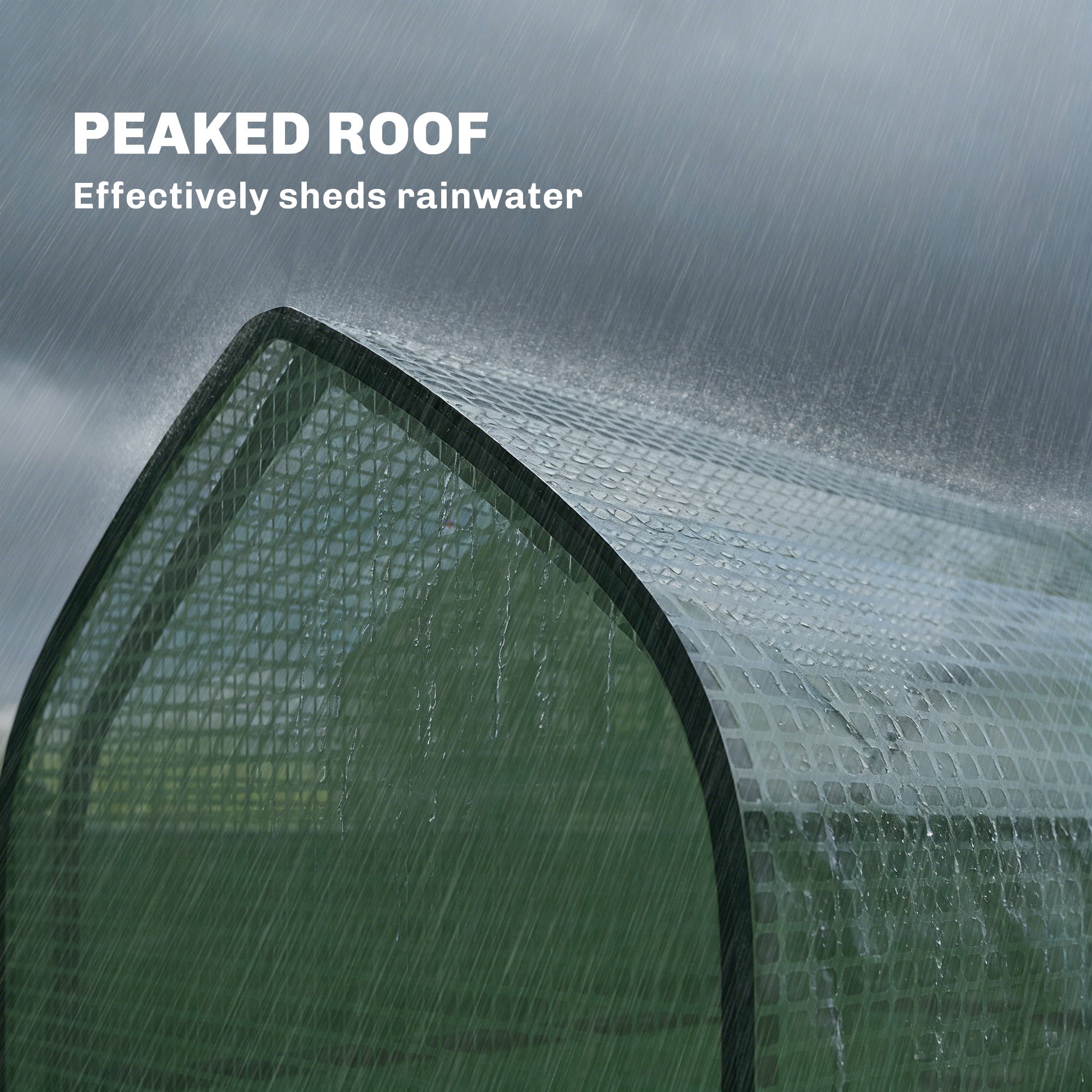 3 Tier Mini Greenhouse, Small Portable Greenhouse with 2 Roll-up Doors, 56.3" x 18.1" x 65", Green - Green - Image 8