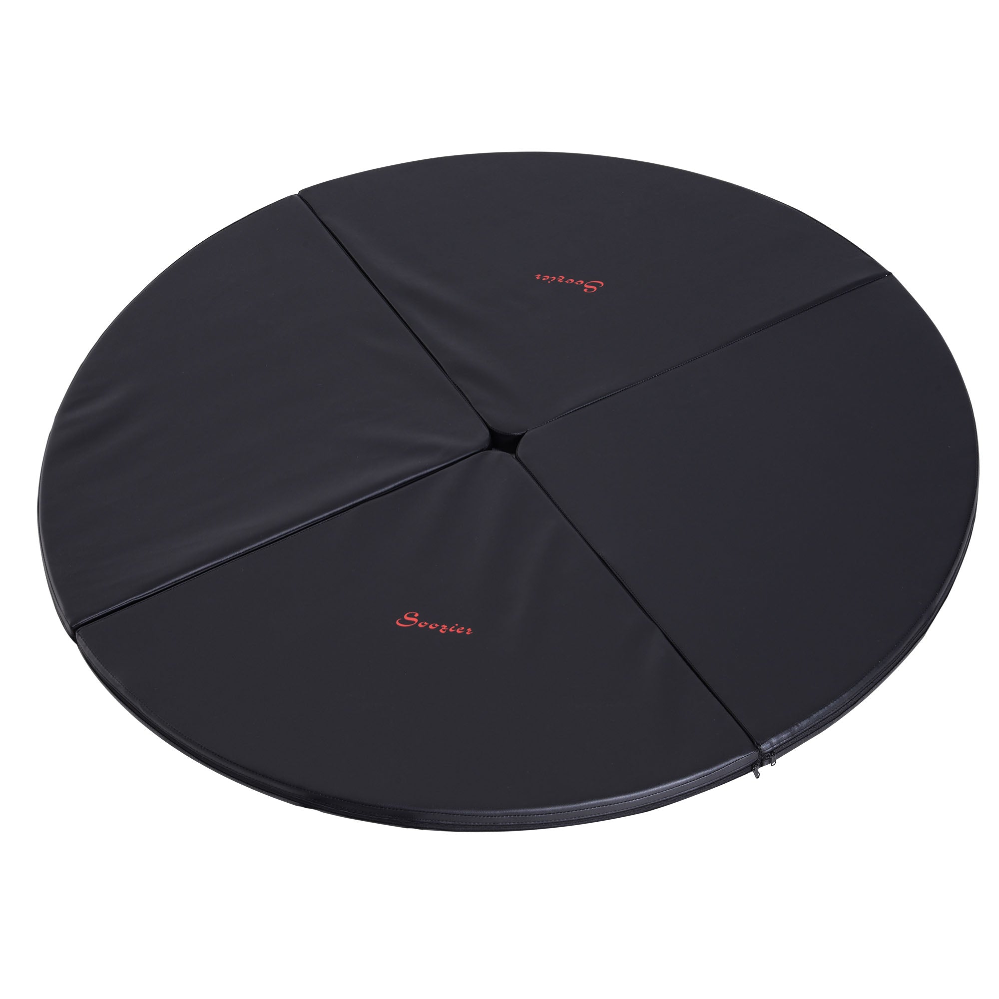 Pole Dance Mat, 2"T x 5'W Folding Pole Crash Mat for Home, Lightweight and Foldable, Black