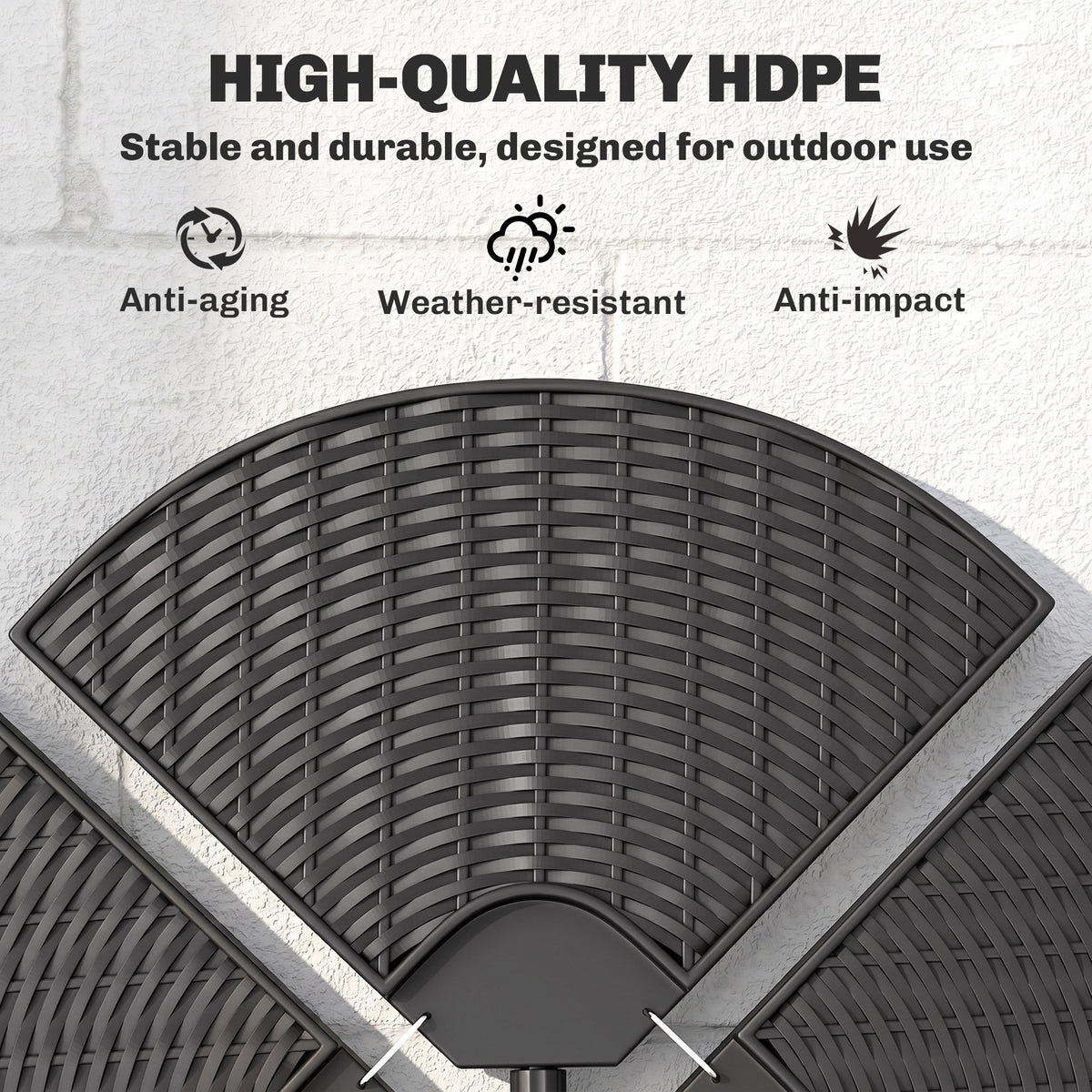 HDPE Material Patio Umbrella Base Weights Sand Filled up to 150 Lb. for Any Offset Umbrella Base | 4-Piece