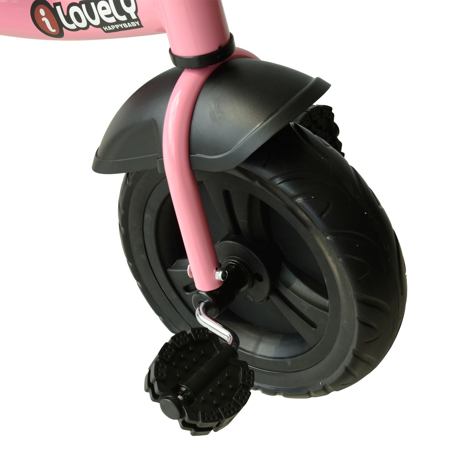 3-Wheel Recreation Ride-On Toddler Bike with Bell for Children Indoor / Outdoor, Pink