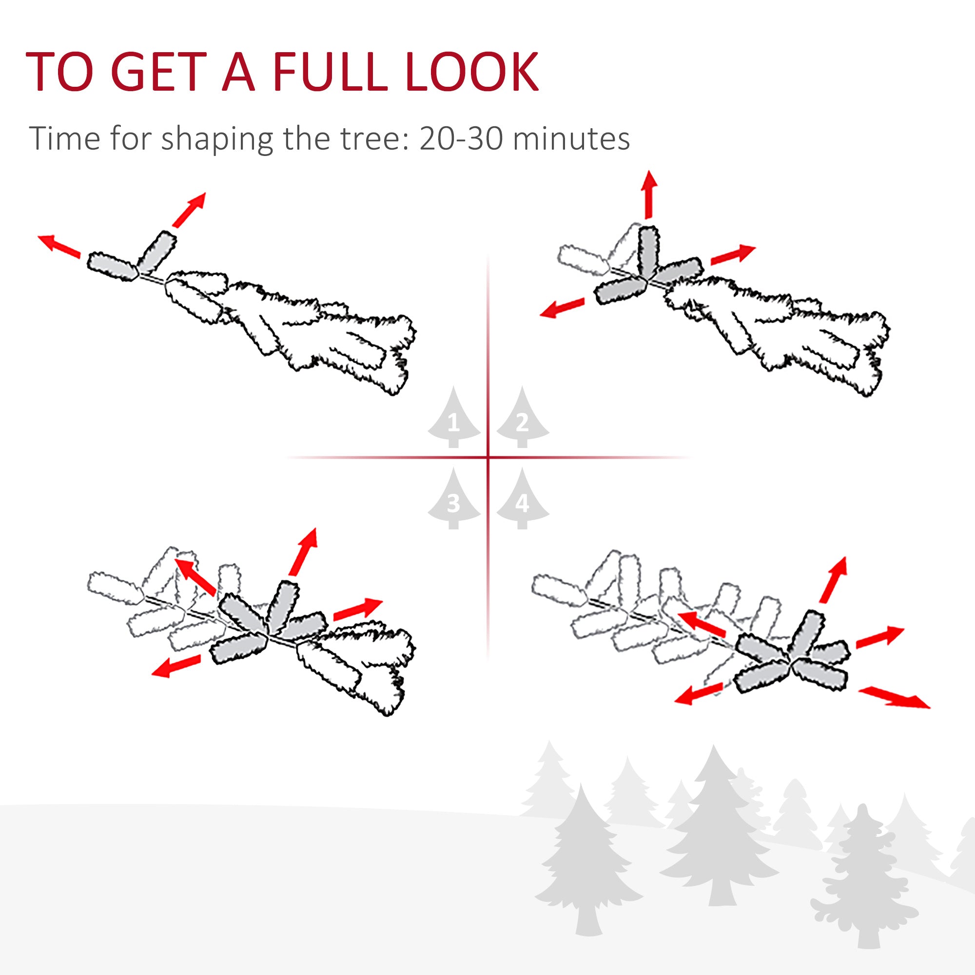 6ft Pre-Lit Snow-Dipped Artificial Christmas Tree with Realistic Branches, 300 LED Lights, Pine Cones, Red Berries and 618 Tips