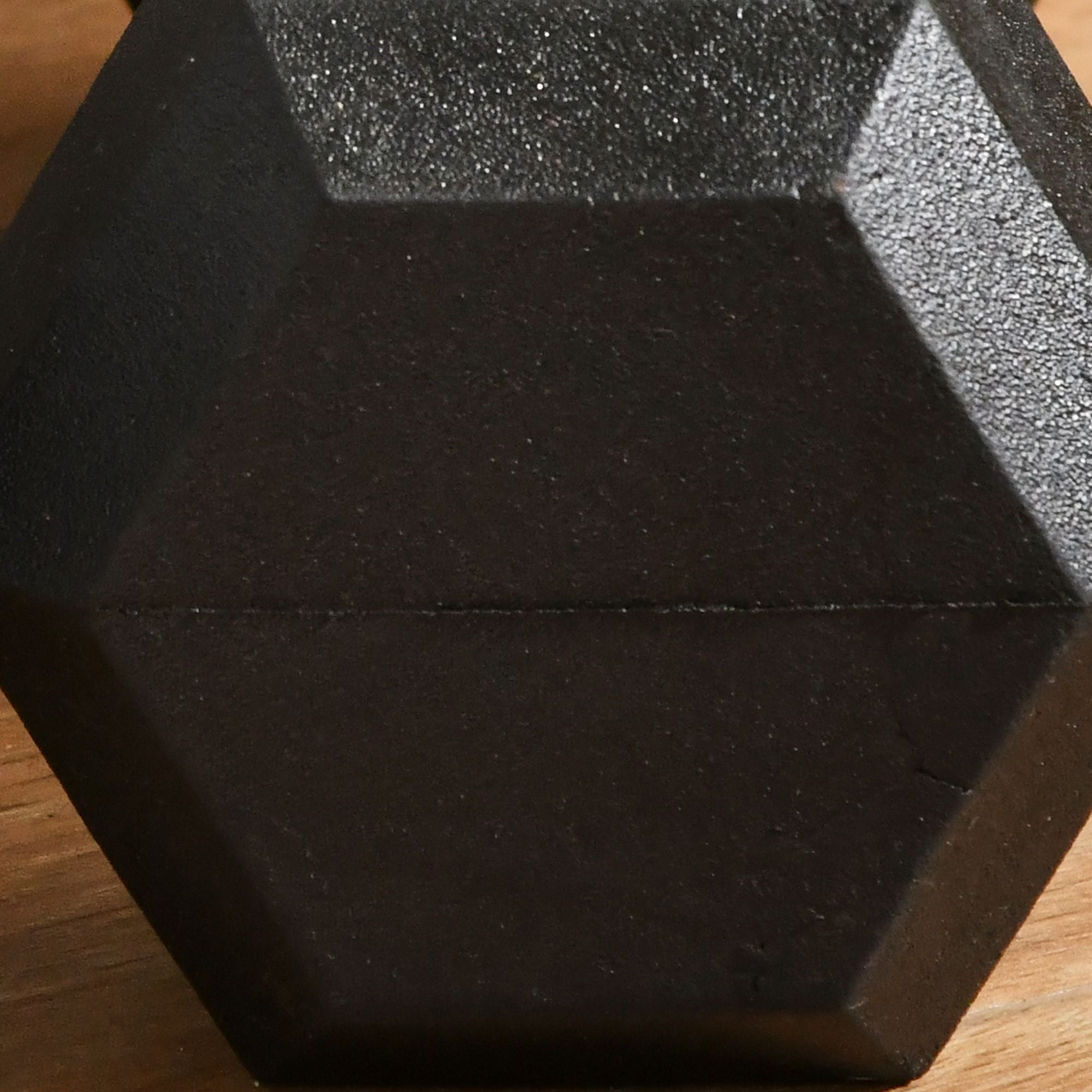Hex Rubber Dumbbell Set for No Rolling