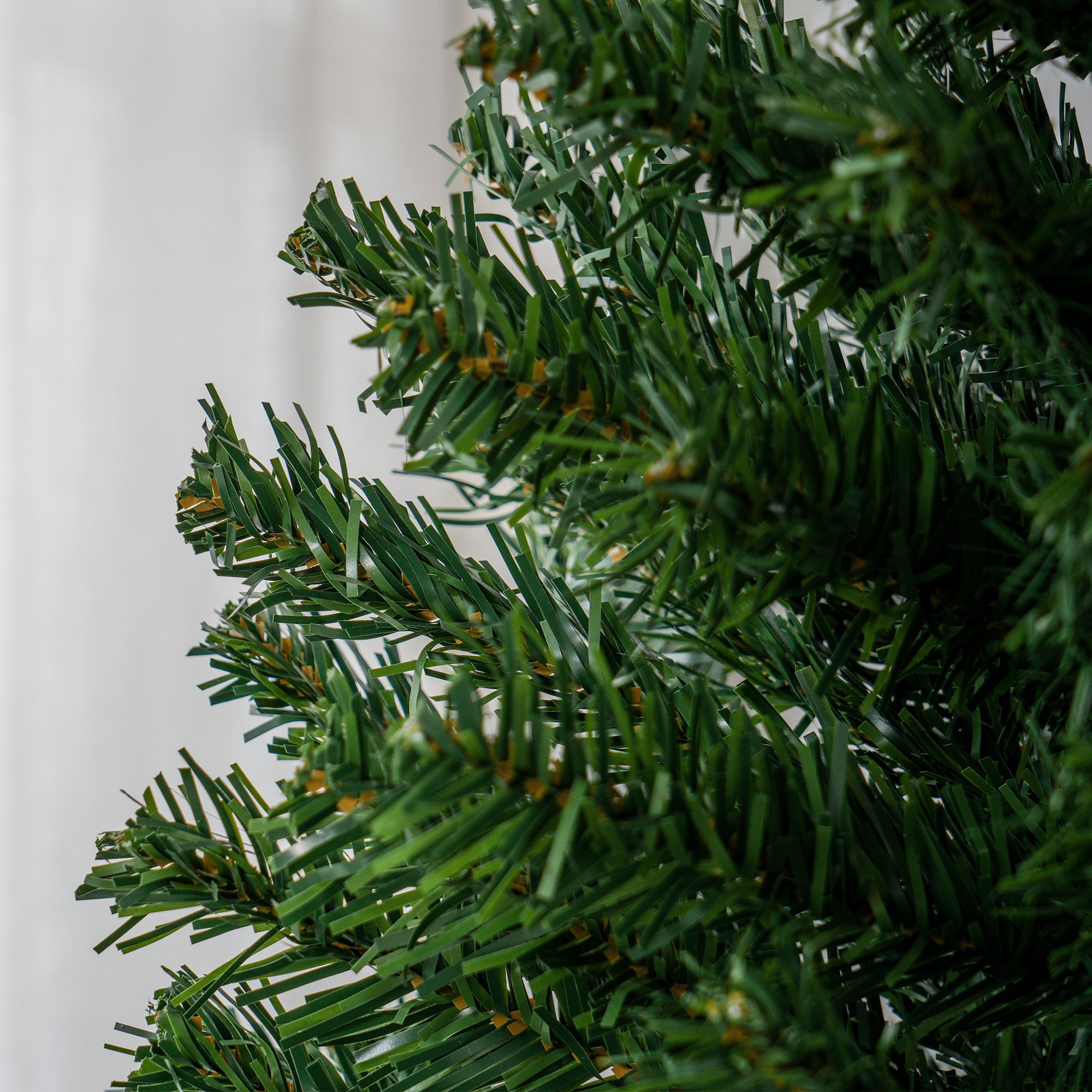 6 FT Artificial Christmas Tree Pencil Xmas Tree with Stand, 618 Tips, Holiday Home Indoor Decoration for Party, Green