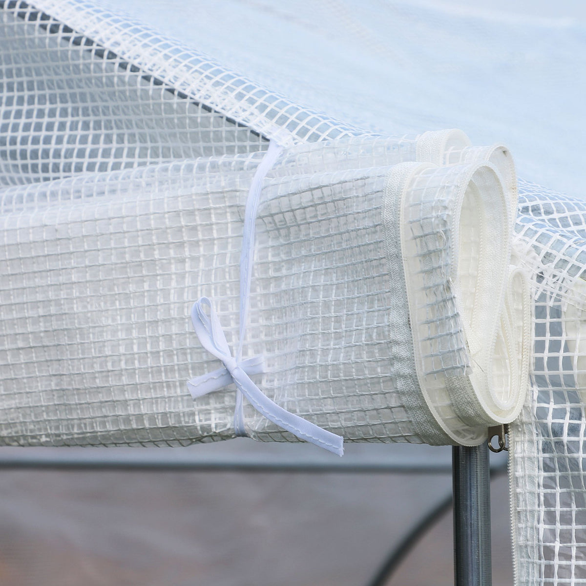 Walk In Tunnel Greenhouse, Portable Outdoor Plant House with Roll Up Doors