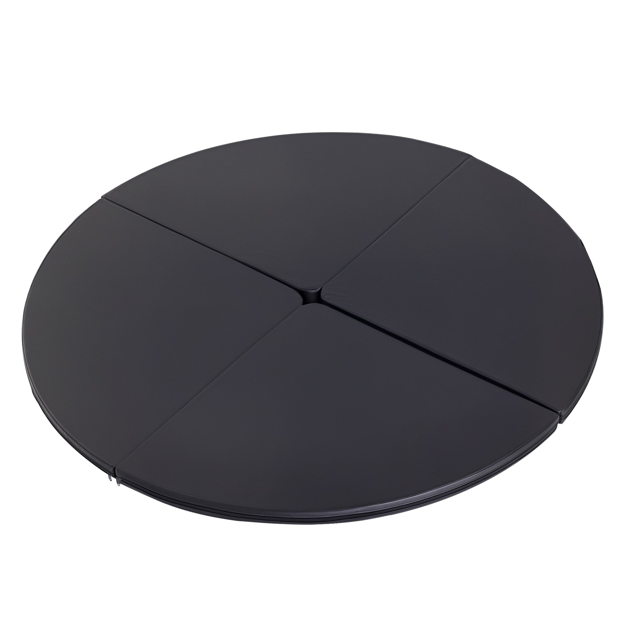 Pole Dance Mat, 2"T x 5'W Folding Pole Crash Mat for Home, Lightweight and Foldable, Black