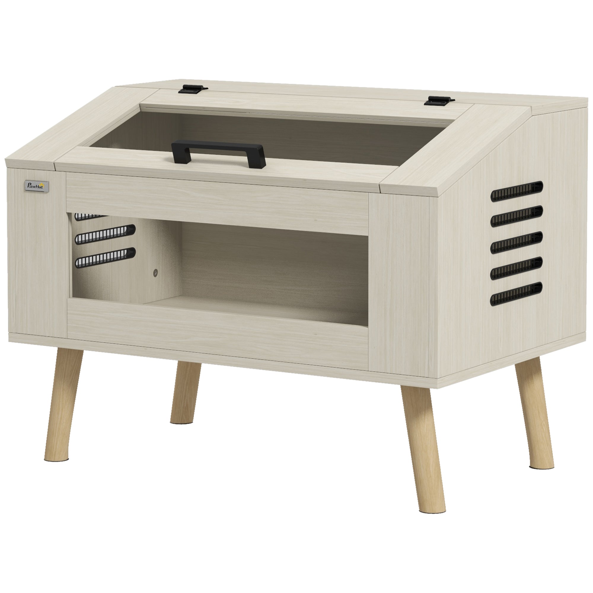 30 Gallon Reptile Tank, Top Opening Reptile Enclosure with Glass Windows for Snakes, Lizards Horned Frogs & Chameleons - Oak