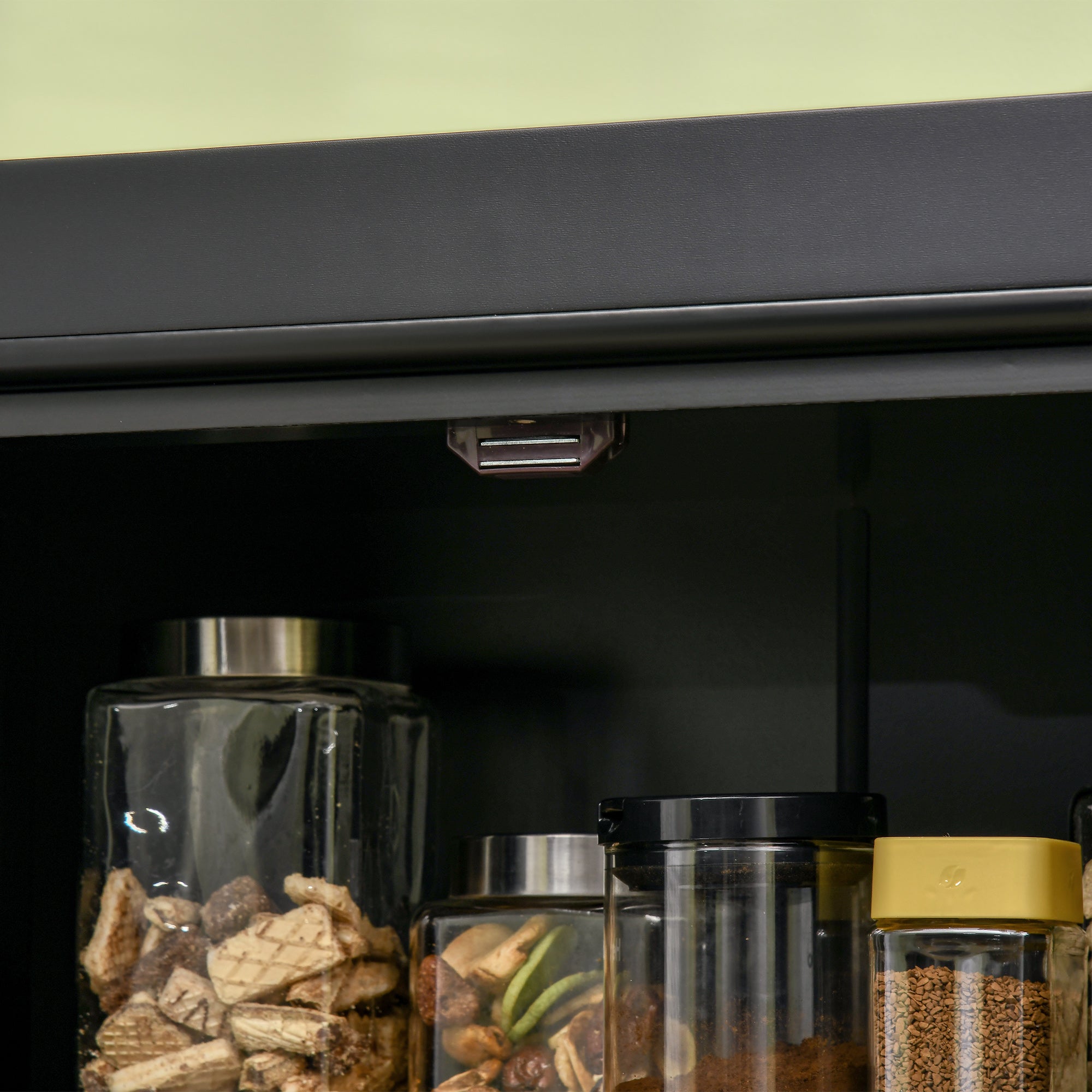 72" Kitchen Cabinet, Pantry Storage Cabinet with Doors and Shelves, Freestanding Food Pantry Cabinet, Black