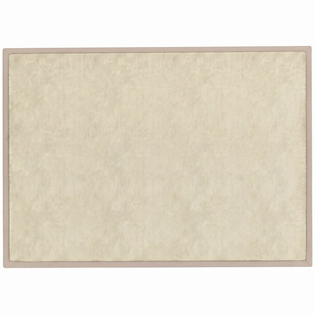 1.2" Thick Baby Play Mat, 110" x 79" Playpen Mat, Non-Slip, Water-Resistant, Soft Flannel for Crawling, Cream White