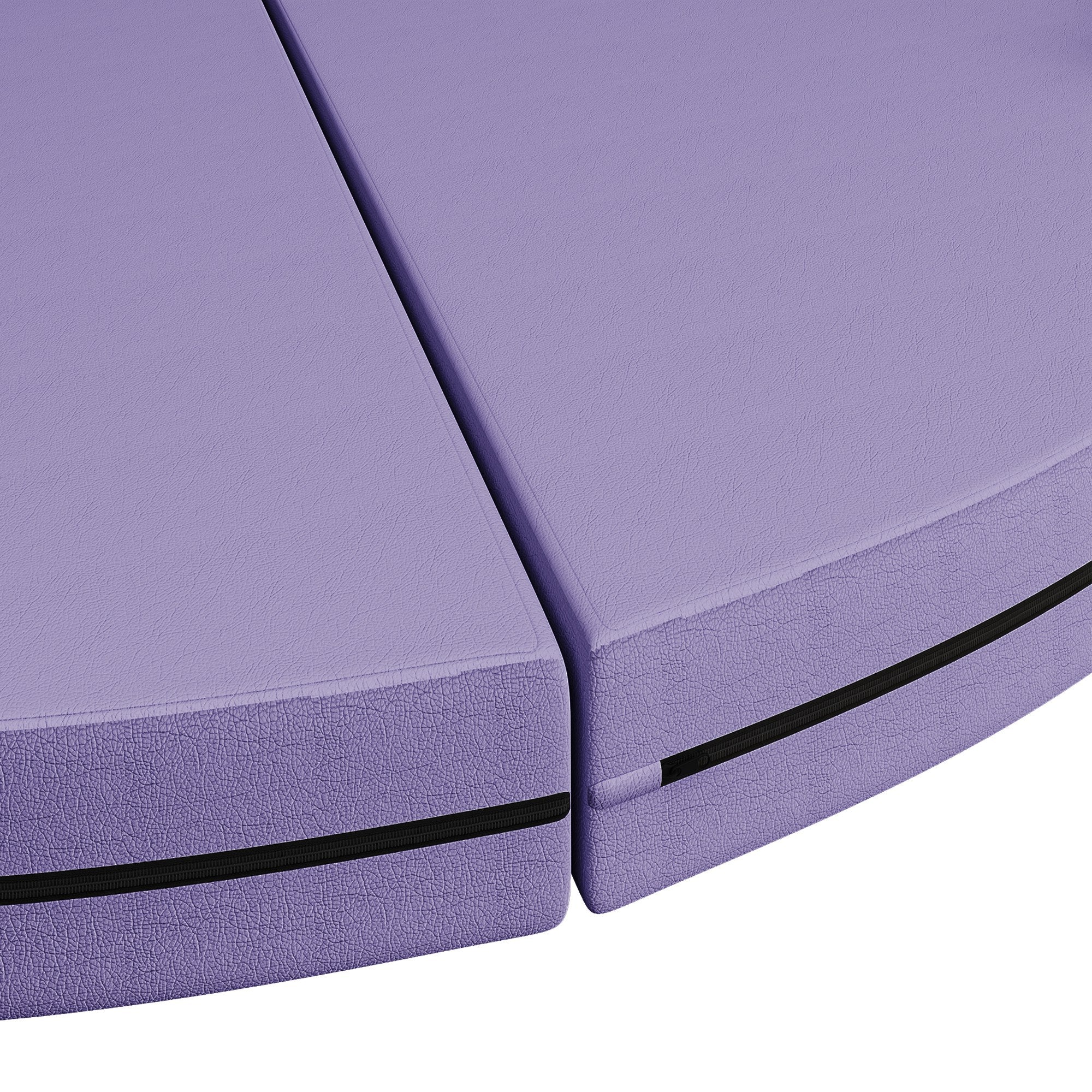 Foldable Crash Mat, Pole Padding with Carrying Handles and EPE Foam for Dance Training and Exercise, Purple