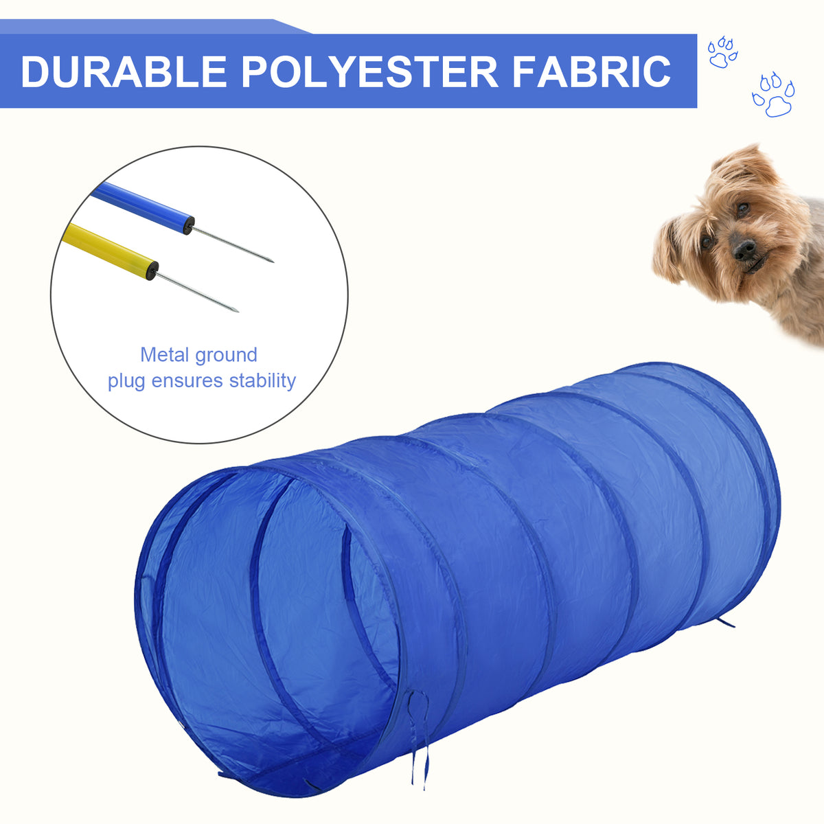 Backyard Competitive Dog Agility Training Kit Obstacle Course Equipment - Blue - Image 5
