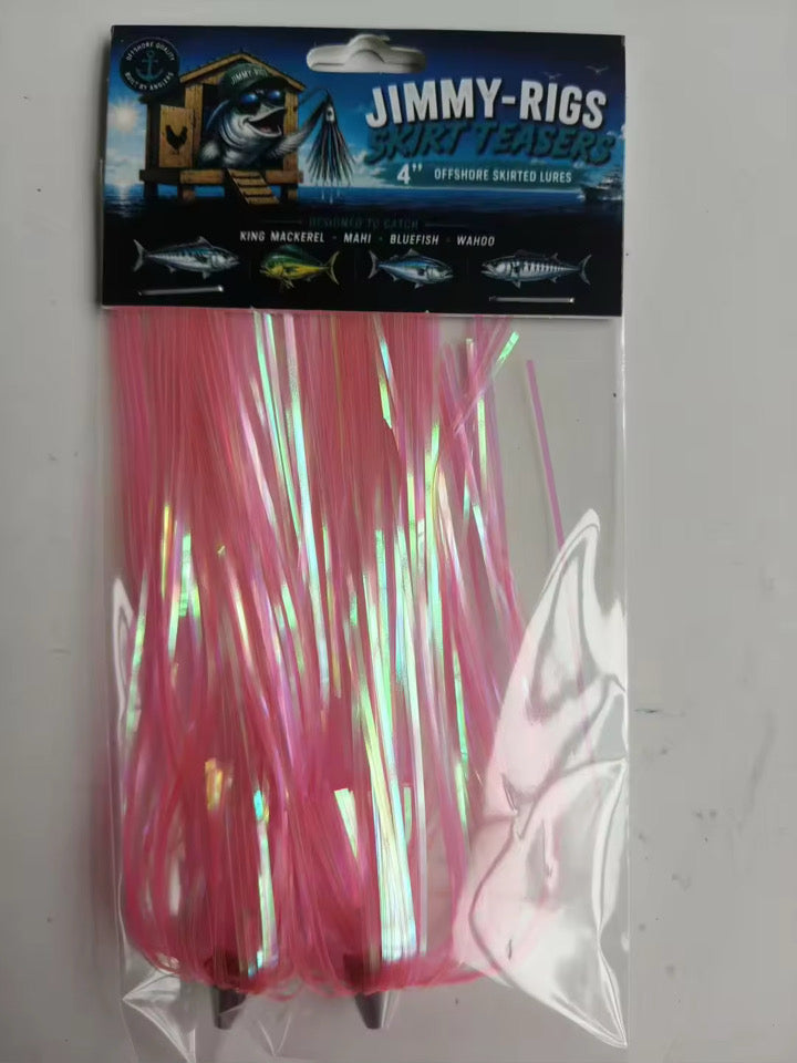 Jimmy-Rigs 4in Skirt Teaser - Fresh & Saltwater Skirted Fishing Lure