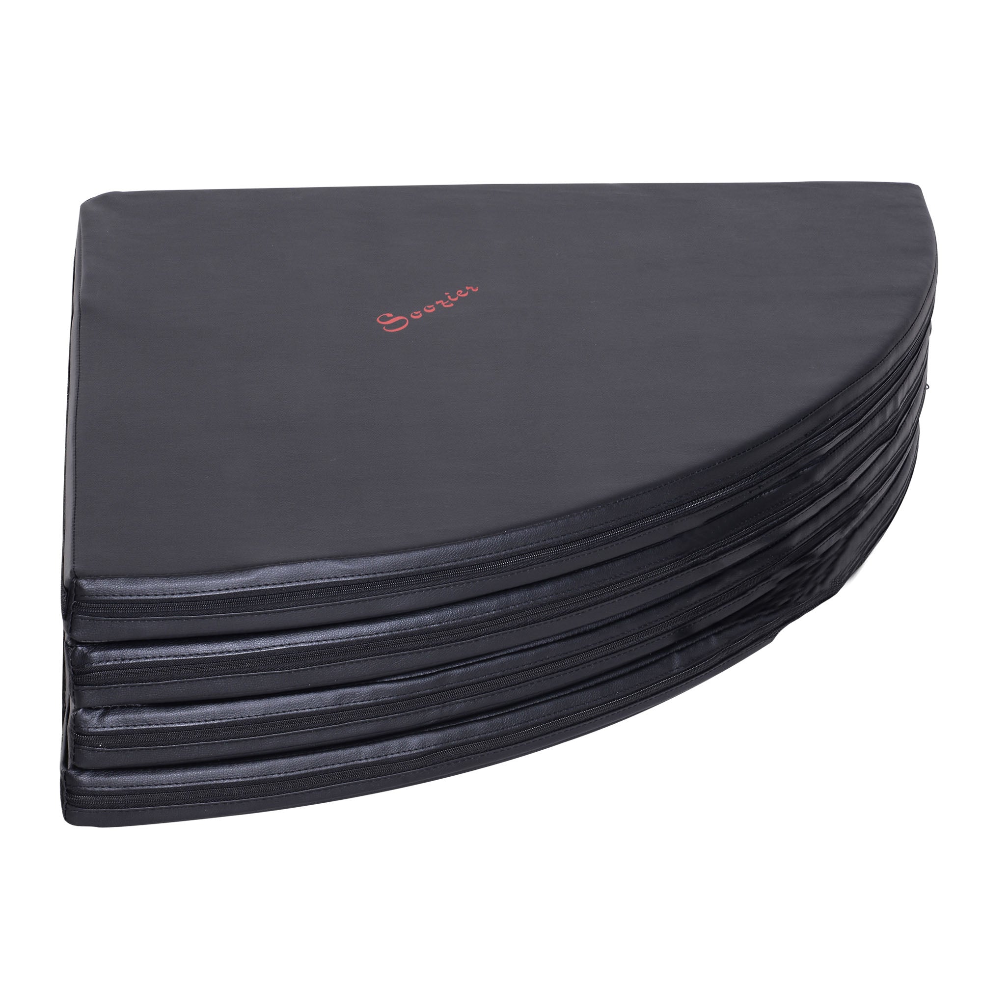 Pole Dance Mat, 2"T x 5'W Folding Pole Crash Mat for Home, Lightweight and Foldable, Black