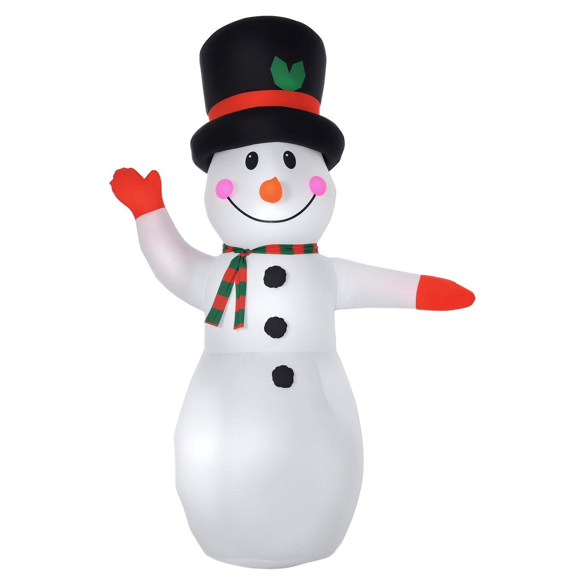 8’ Christmas Inflatables Outdoor Decorations Snowman, Blow-Up Yard Christmas Decor with LED Lights Display
