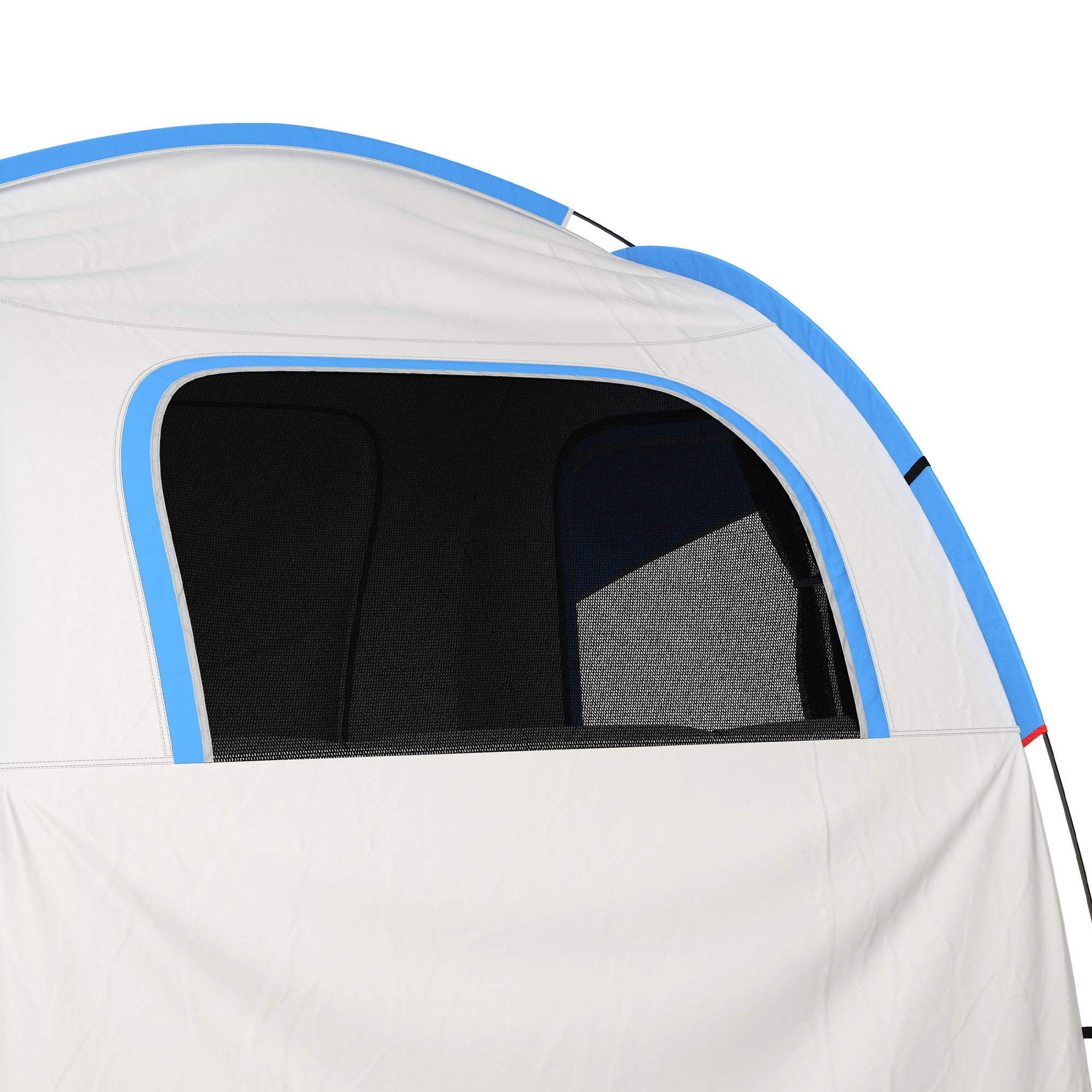 2000mm Waterproof SUV Tent, Car Tent with 3 Doors and Mesh Window, for 5-6 Person Camping Travel, Gray and Blue