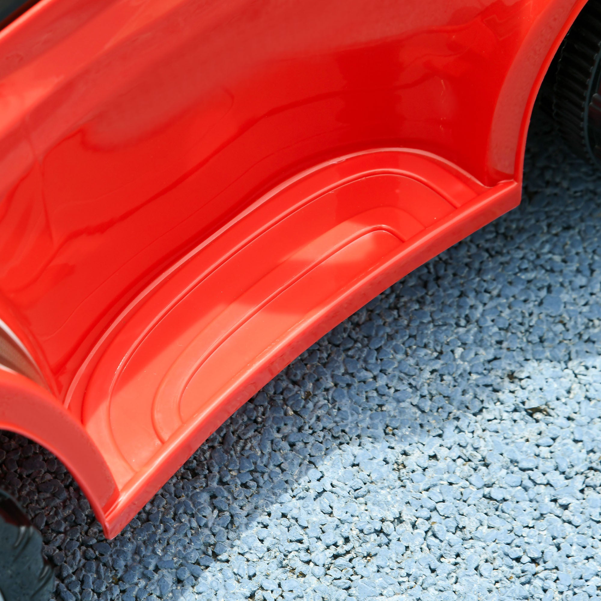 3 in 1 Push Car Sliding Car with Removable Handle, Music, Horn, Canopy, Safety Guardrail, Red