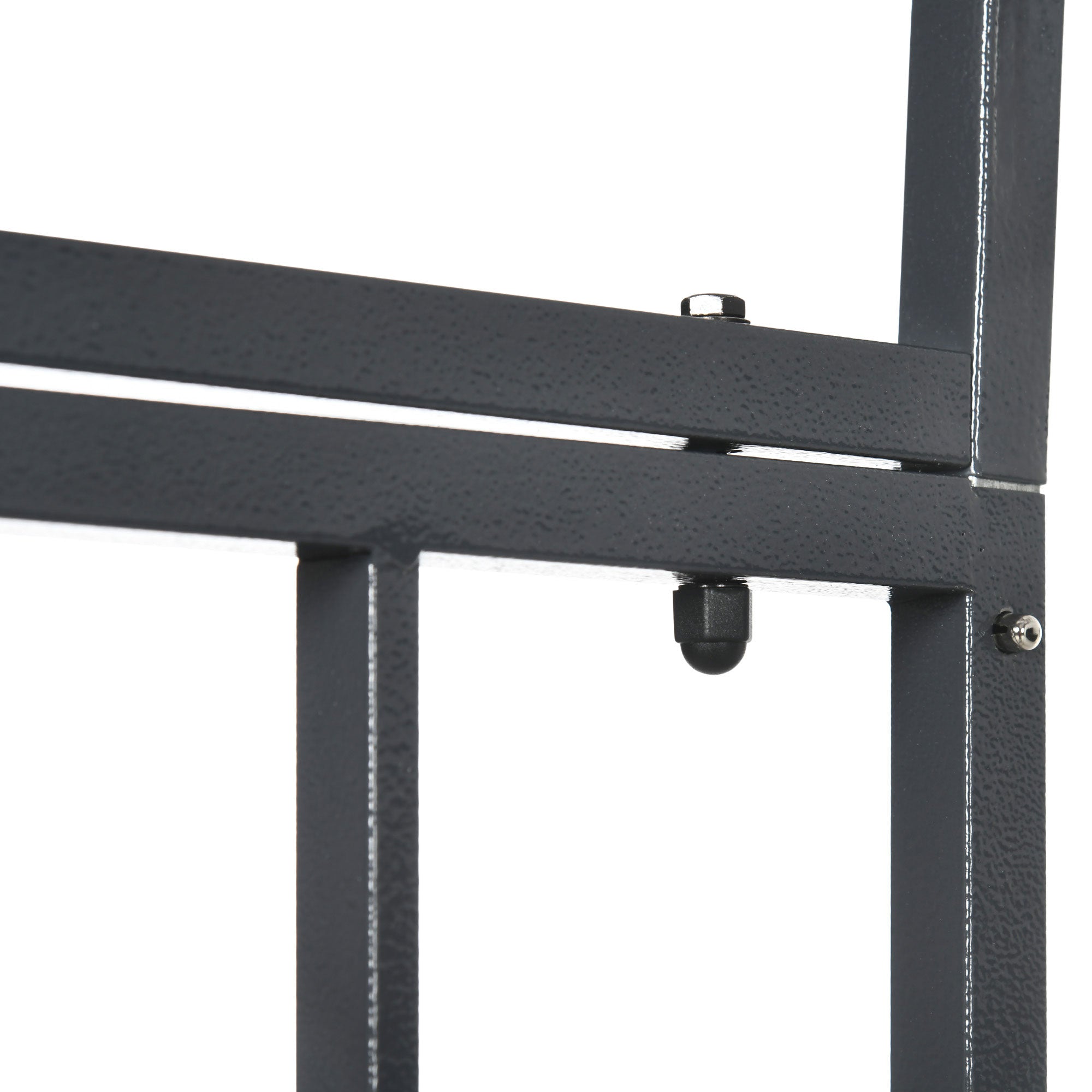 81" Metal Garden Arbor with Double Doors, Locking Gate, Climbing Vine Frame with Heart Motifs, Arch for Wedding, Bridal Party Decoration, Grey - Black - Image 8