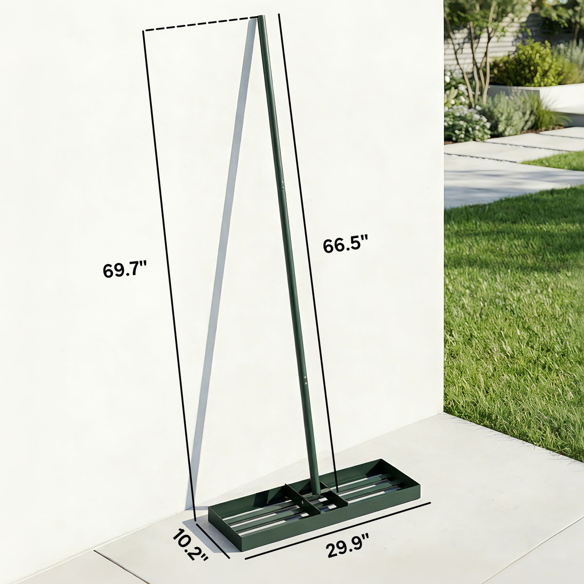 Lawn Leveling Rake, 30" x 10" Heavy Duty Yard Leveling Rake with 66.5" Handle for Backyard, Golf Course