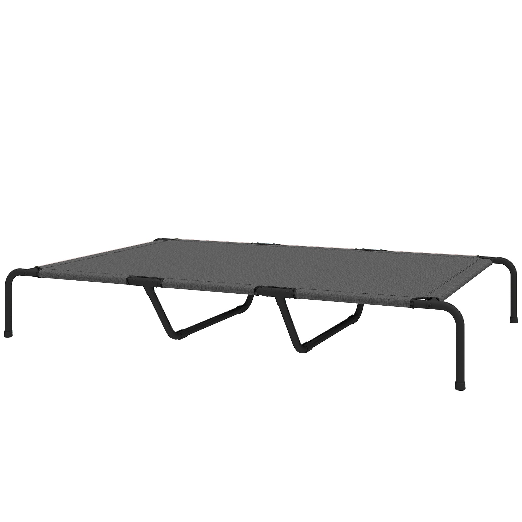 Elevated Dog Bed for Large Breeds Gray 60"L - Gray