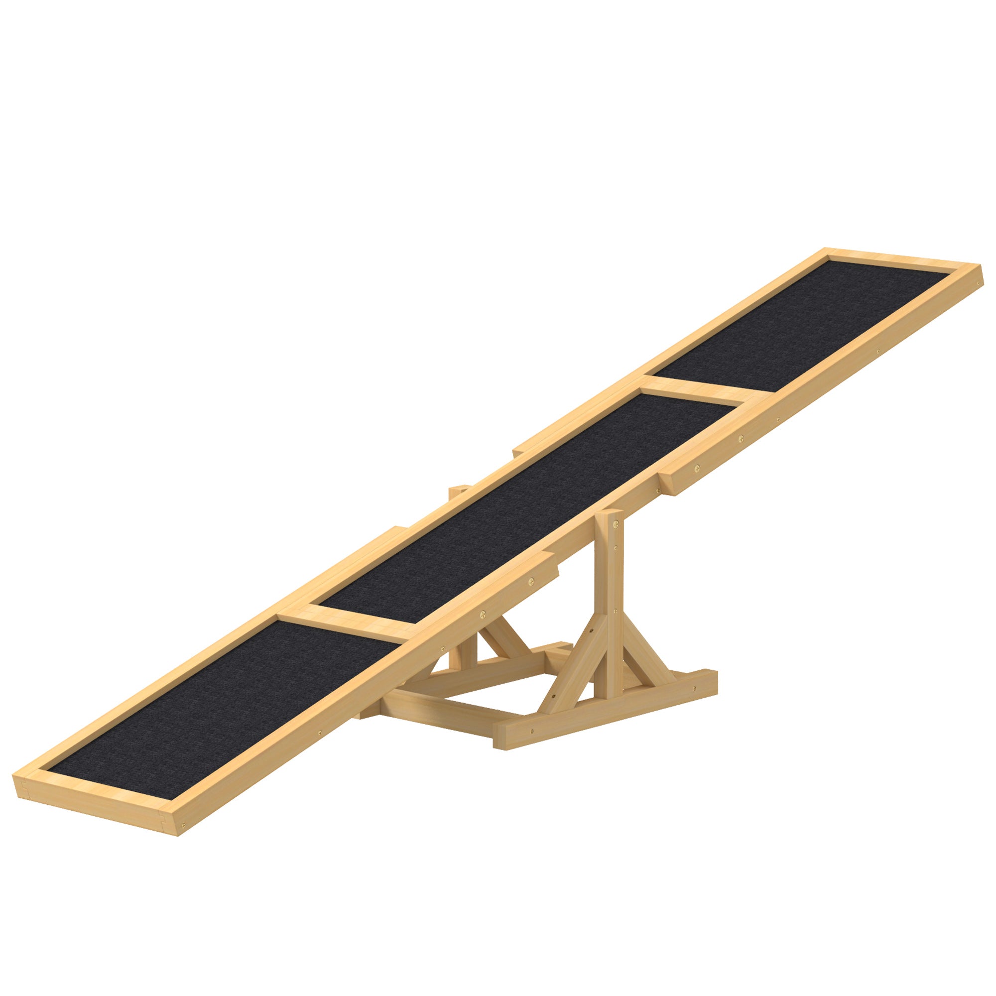 Wooden Dog Agility Seesaw for Training and Exercise, Yellow - Yellow
