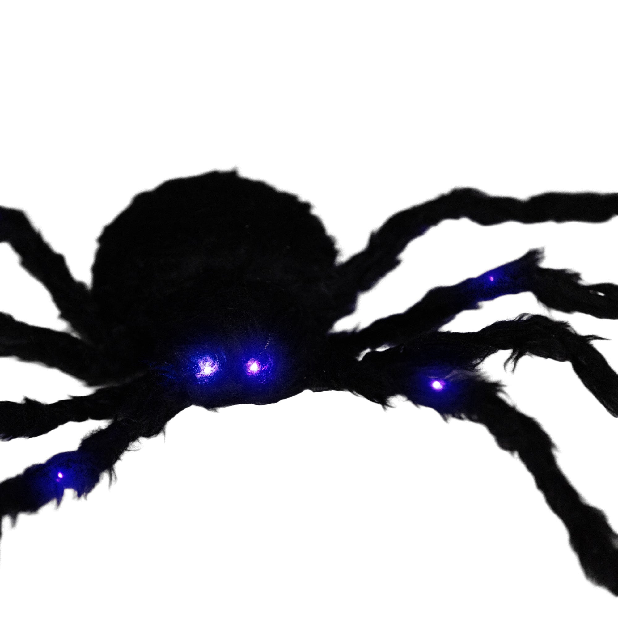 3.25" Halloween Prop Light-up Oversized Spider, Outdoor Halloween Decoration with Light Up Bendable Legs
