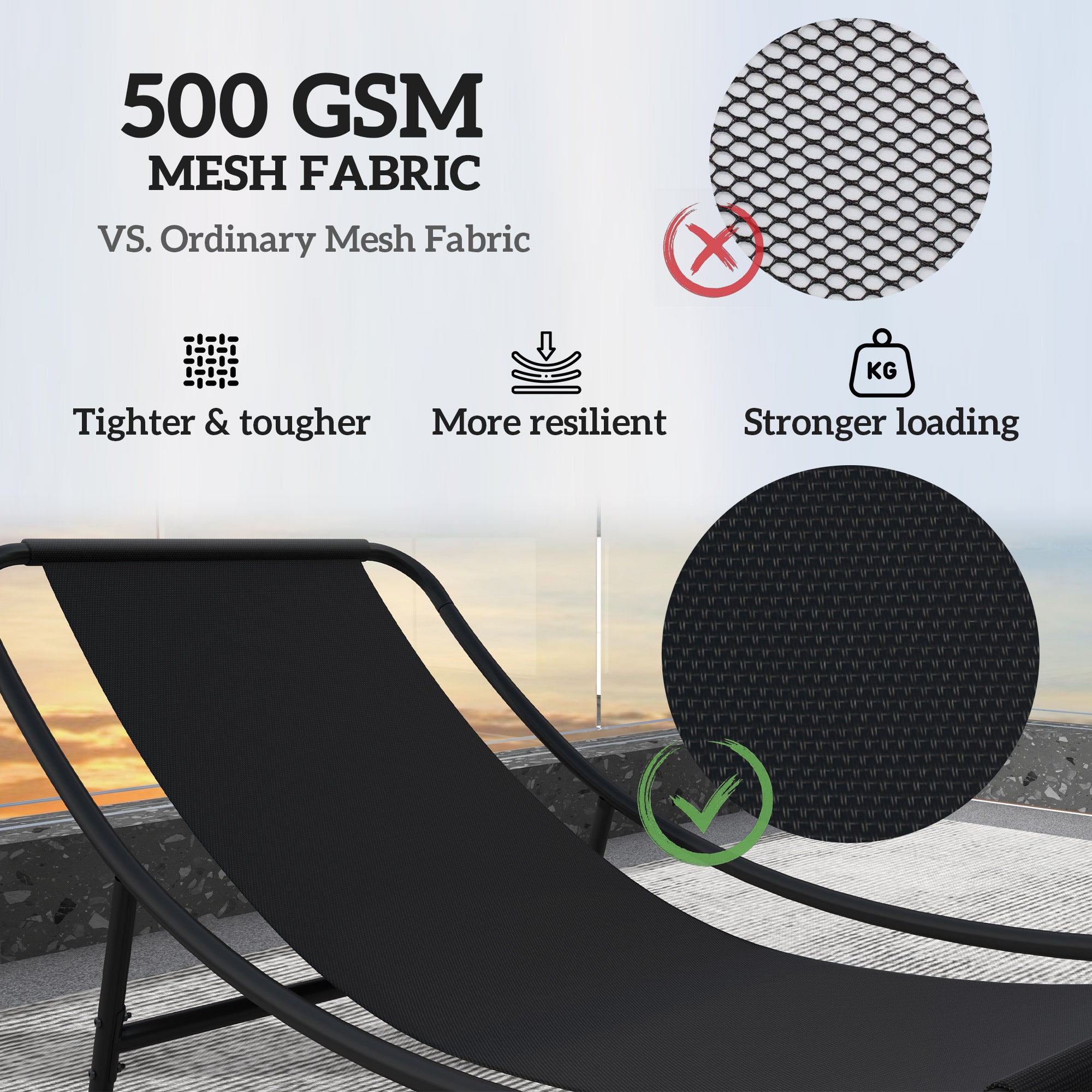 2 Pieces Outdoor Patio Rocking Chairs, Rocking Porch Chairs with Mesh Deep Seats for Indoor, Porch, Balcony, Dark Gray