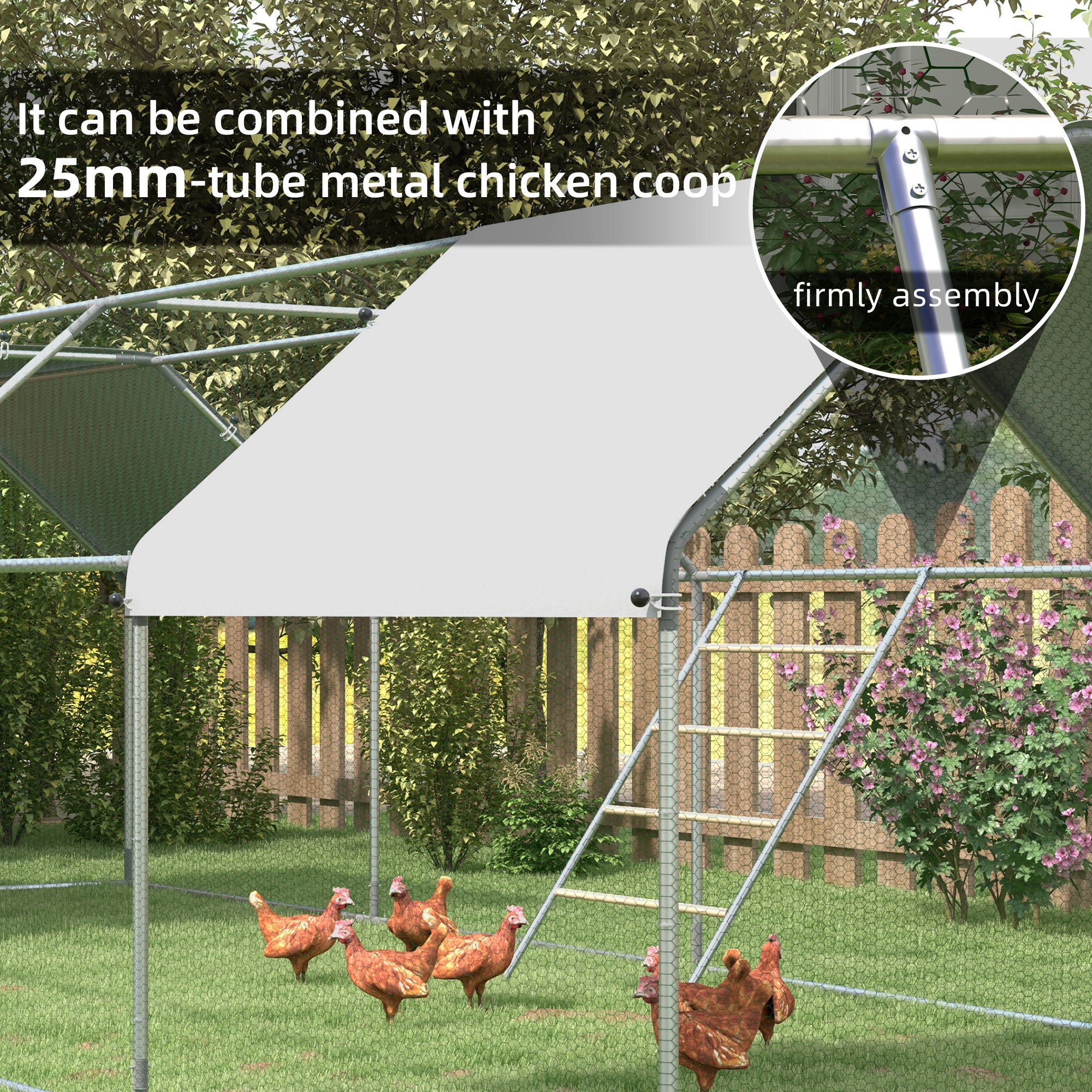 Chicken Roost for Coop, Jungle Gym Roosting Bar, 55" x 33.75" - Natural Wood - Image 4