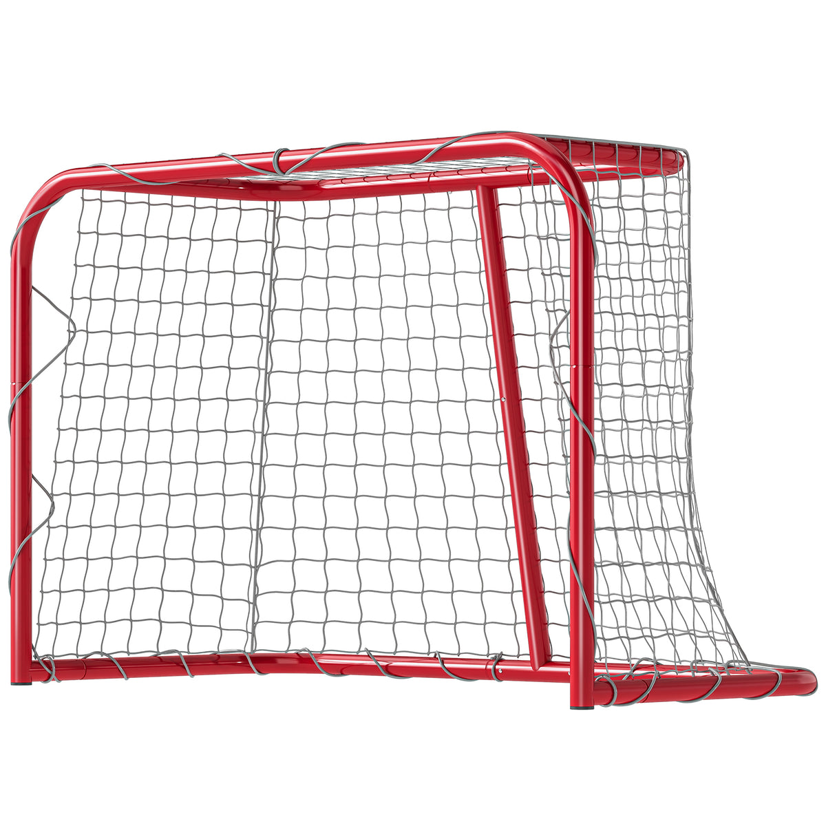 35" x 18" Street Hockey Goal, Easy Setup Hockey Net with Metal Frame, Lightweight & Portable