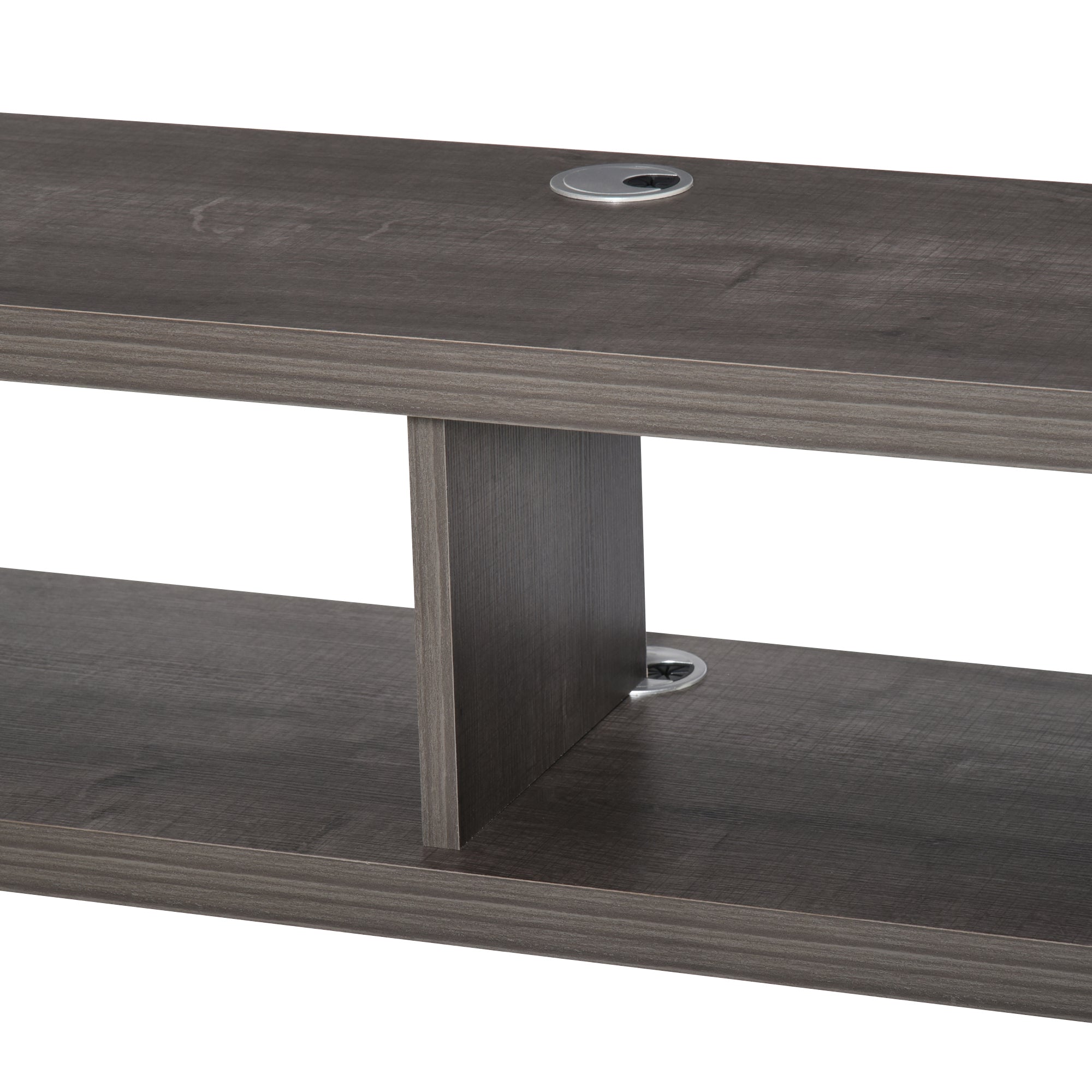 Wall Mounted TV Stand, Media Console Floating Storage Shelf for Living Room or Home Office, Dark Grey
